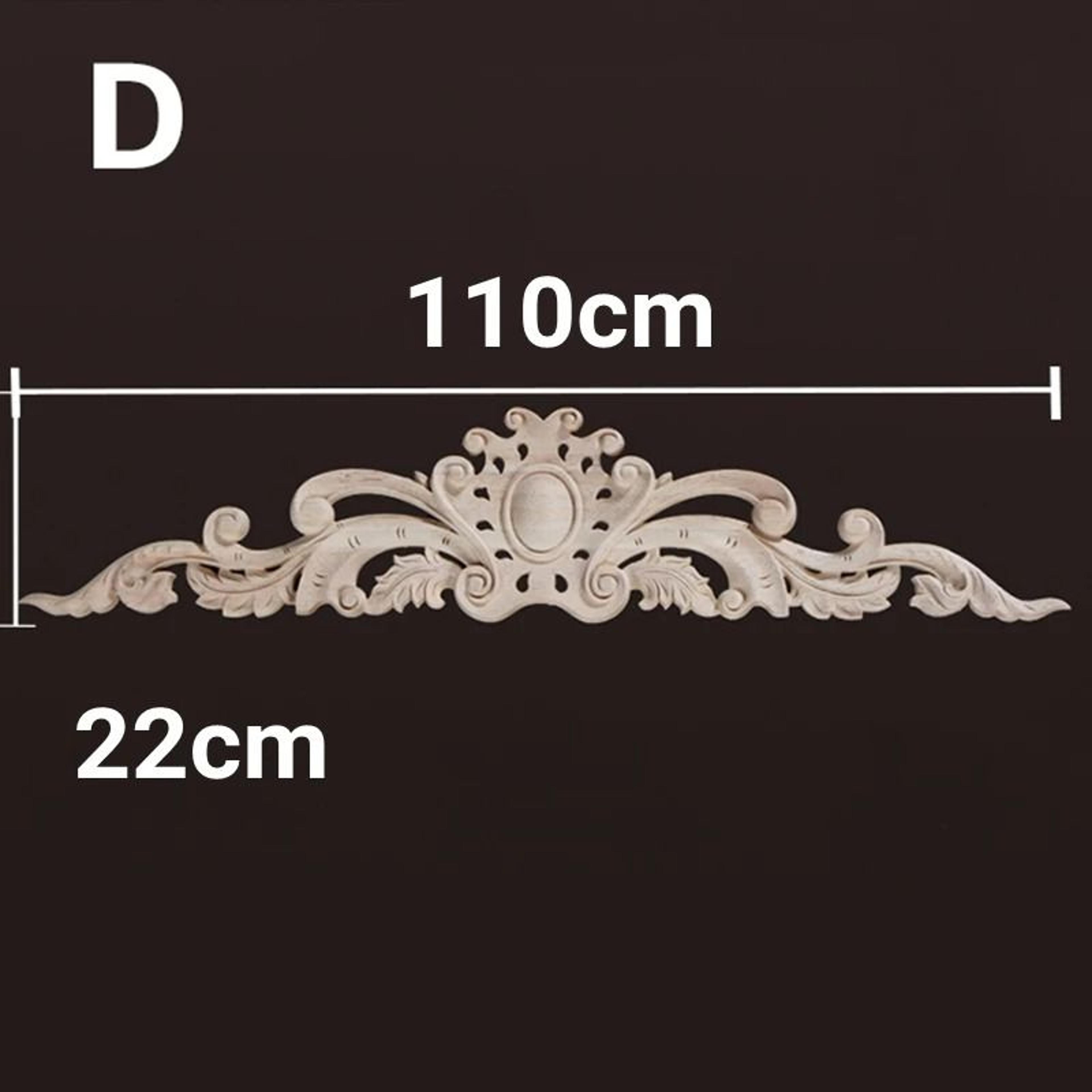 Decorative Wood Appliques Carved Furniture Onlay Trim Ornament 27