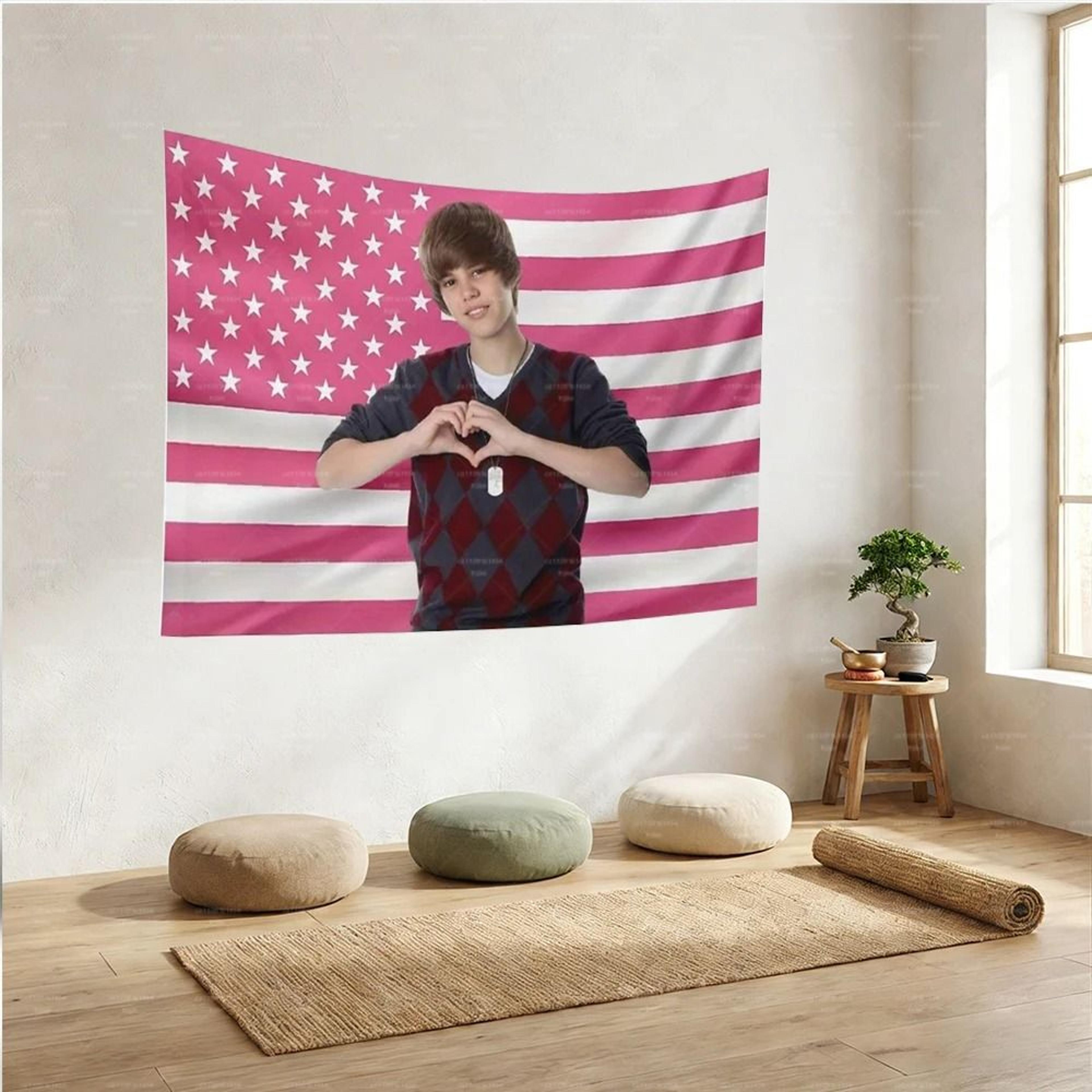 American Flag Celebrity Wall Banner Patriotic Fabric Tapestry Decor 2