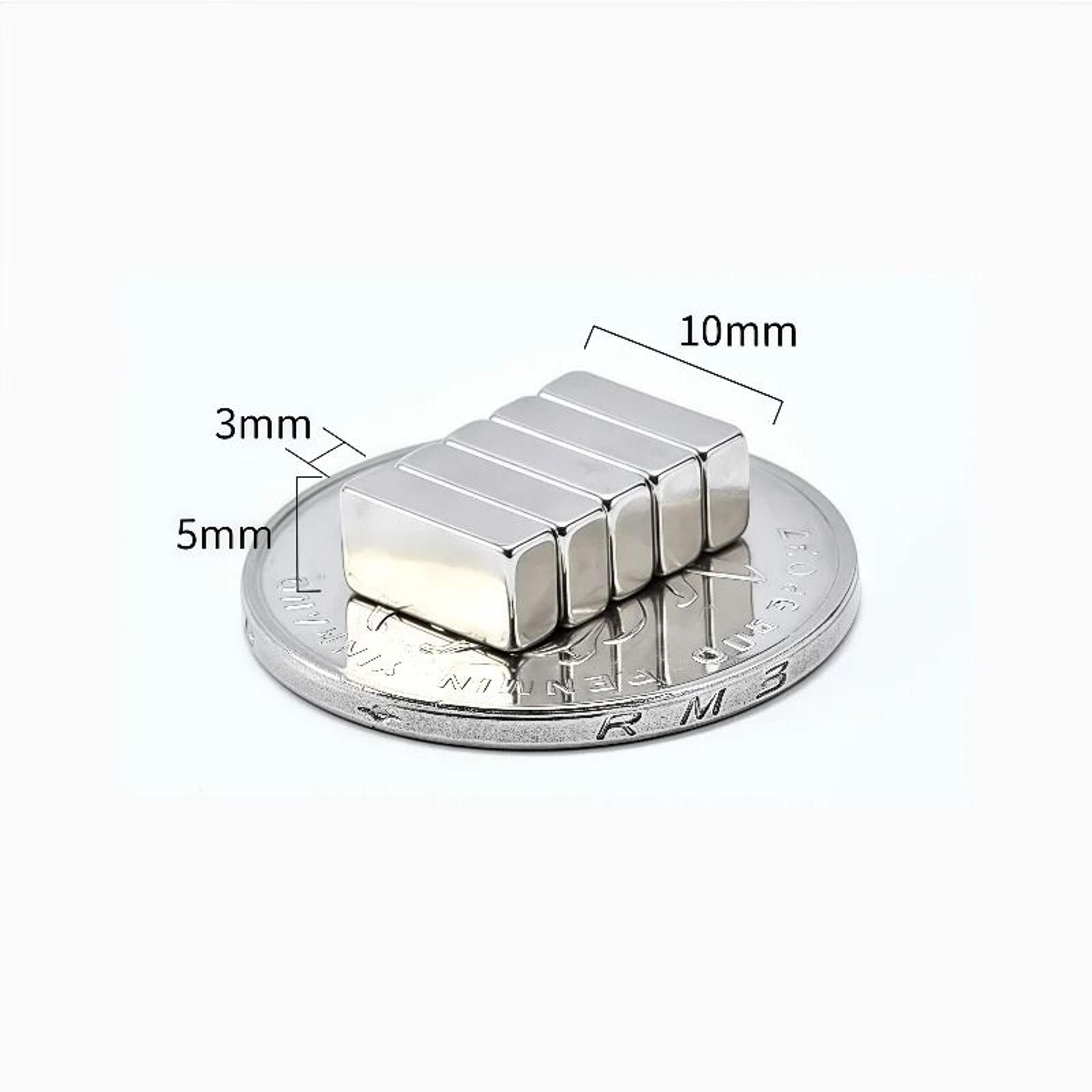 N52 Strong Neodymium Square Magnets Small Powerful Refrigerator And Office Magnets Set 3