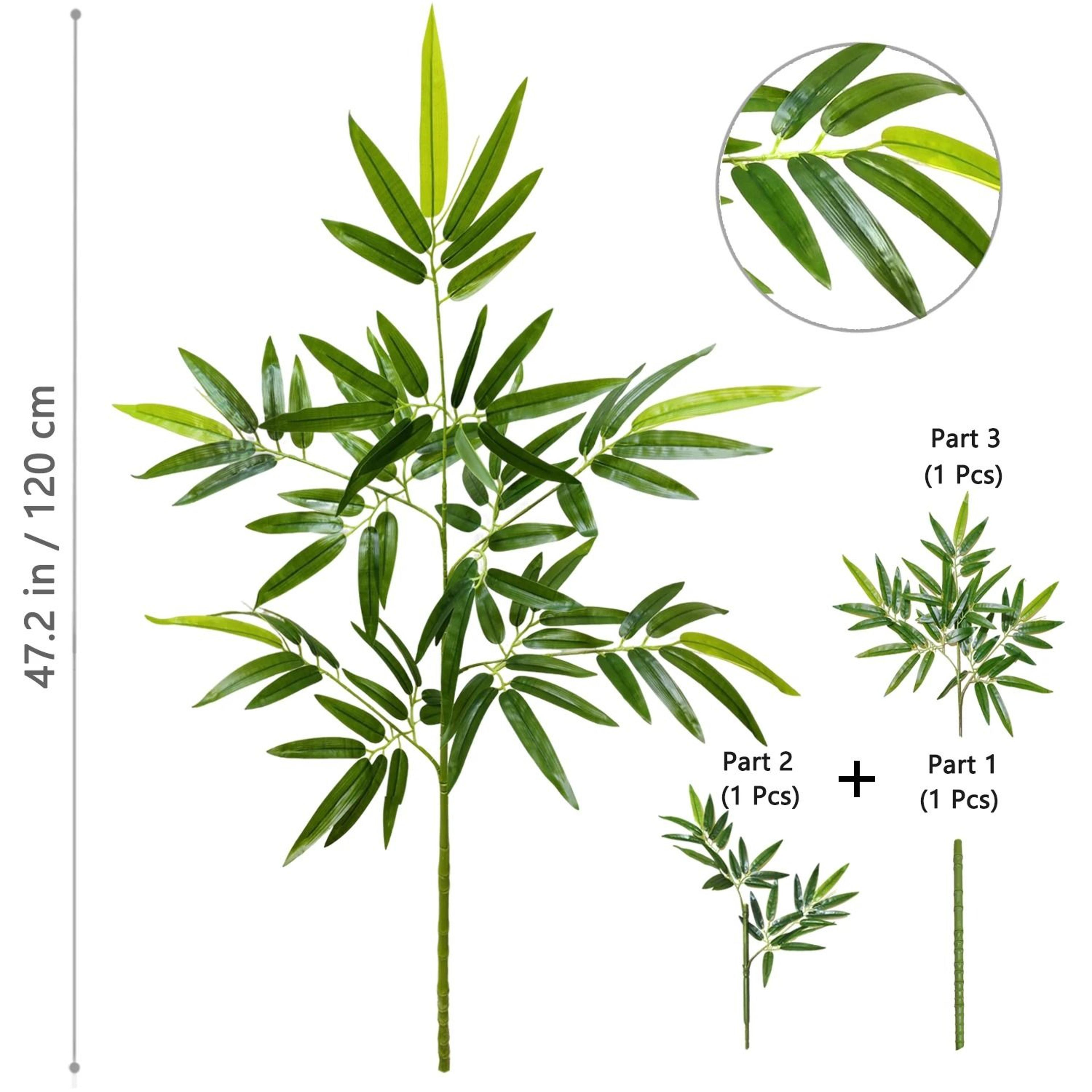 Artificial Bamboo Leaves Tall Fake Bamboo Plant Realistic Indoor Office Greenery Decor 29