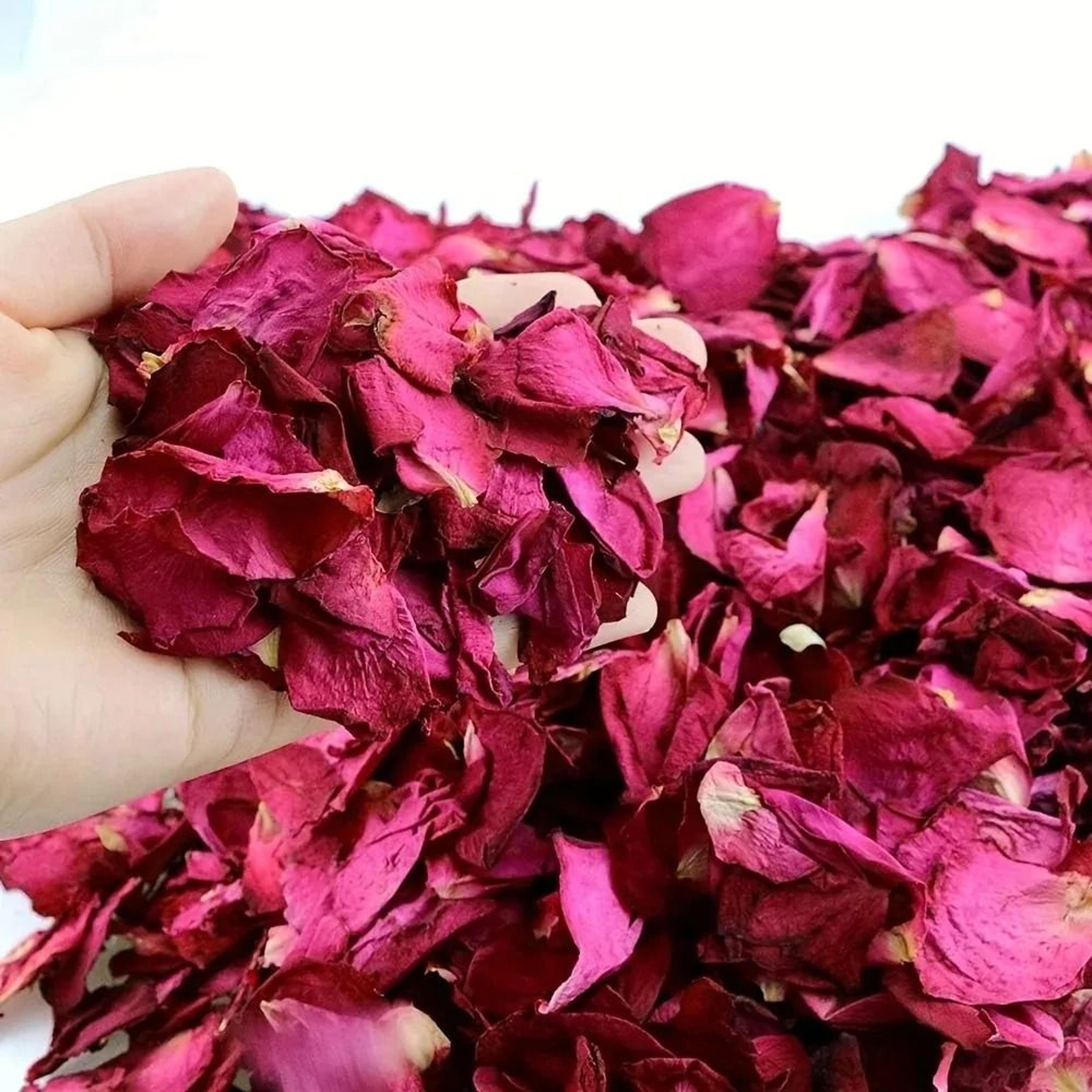 Natural Dried Rose Petals For Bath Aromatherapy Spa And Wedding Decor 8
