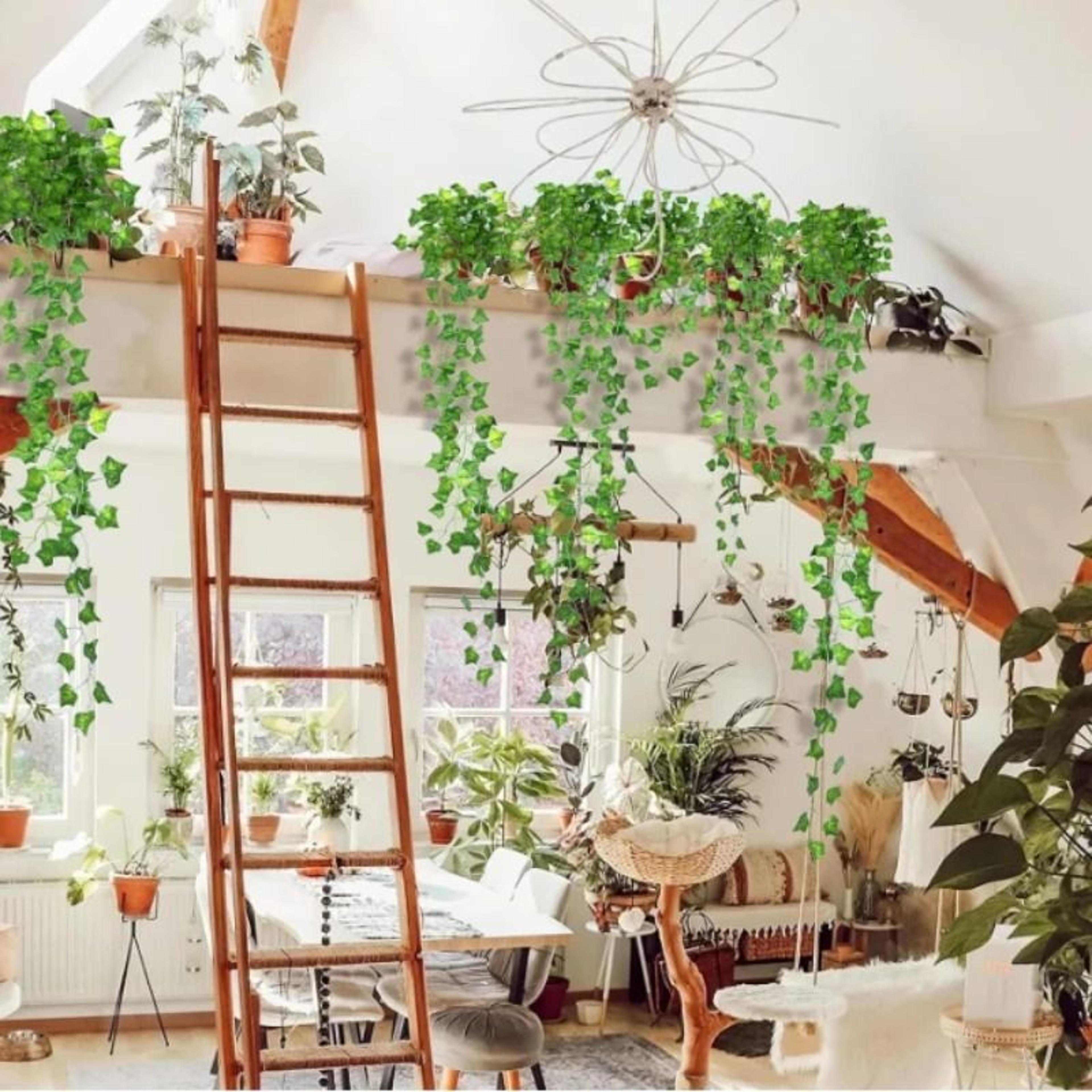 Artificial Ivy Garland Hanging Fake Plant Vines For Wall Decor 7