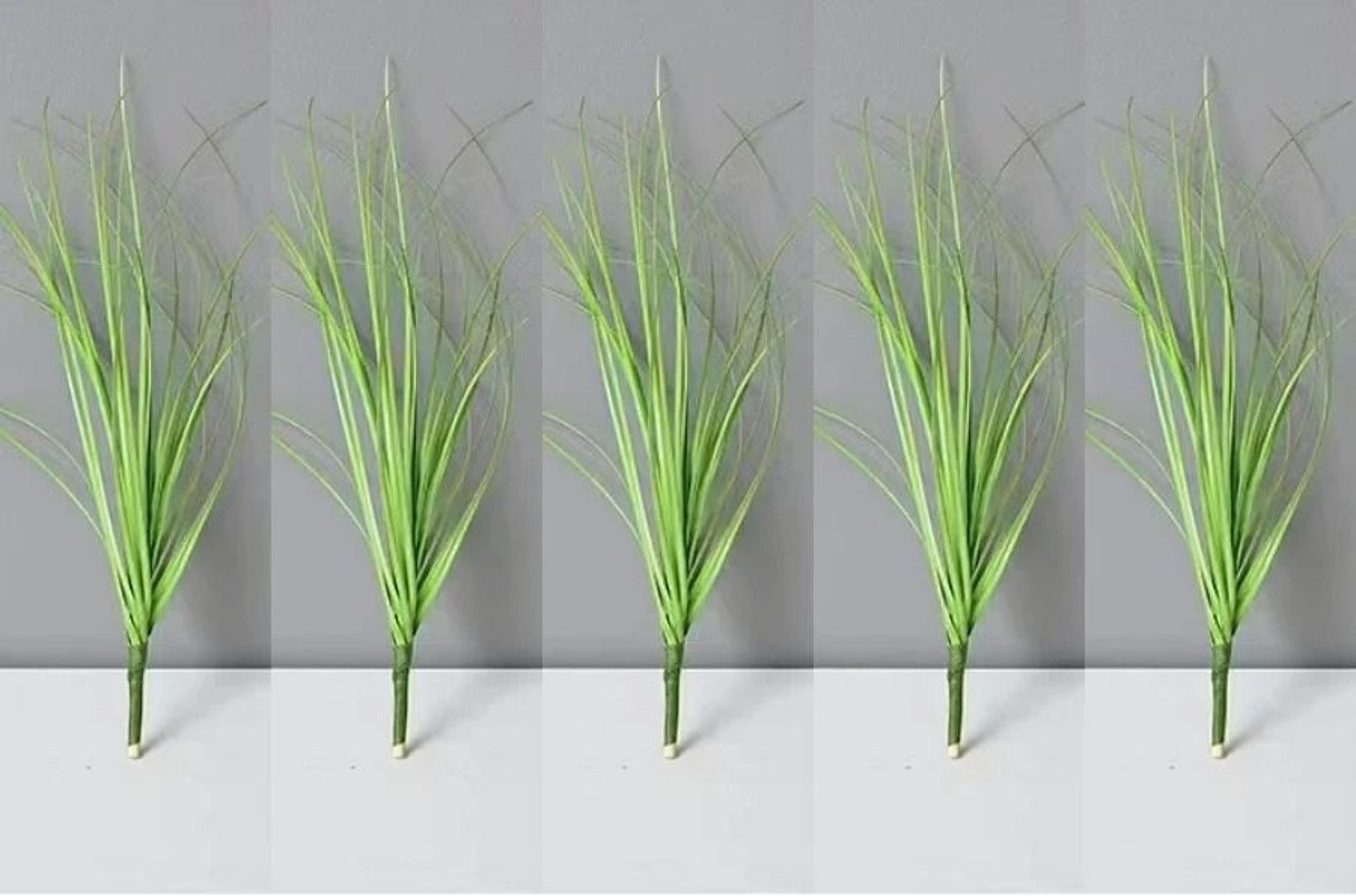 Artificial Grass Bush Mini Green Plants Fake Landscape Decor For Home And Crafts 11