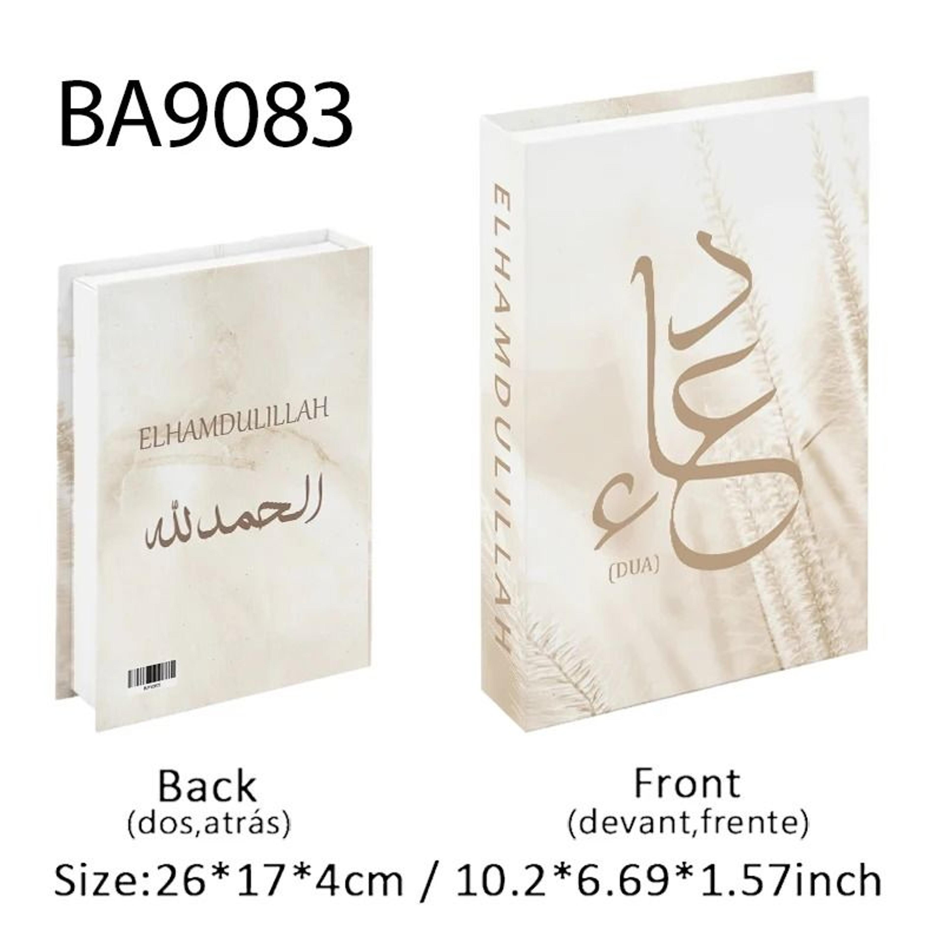 islamic decorative book storage box luxury coffee table fake book decor