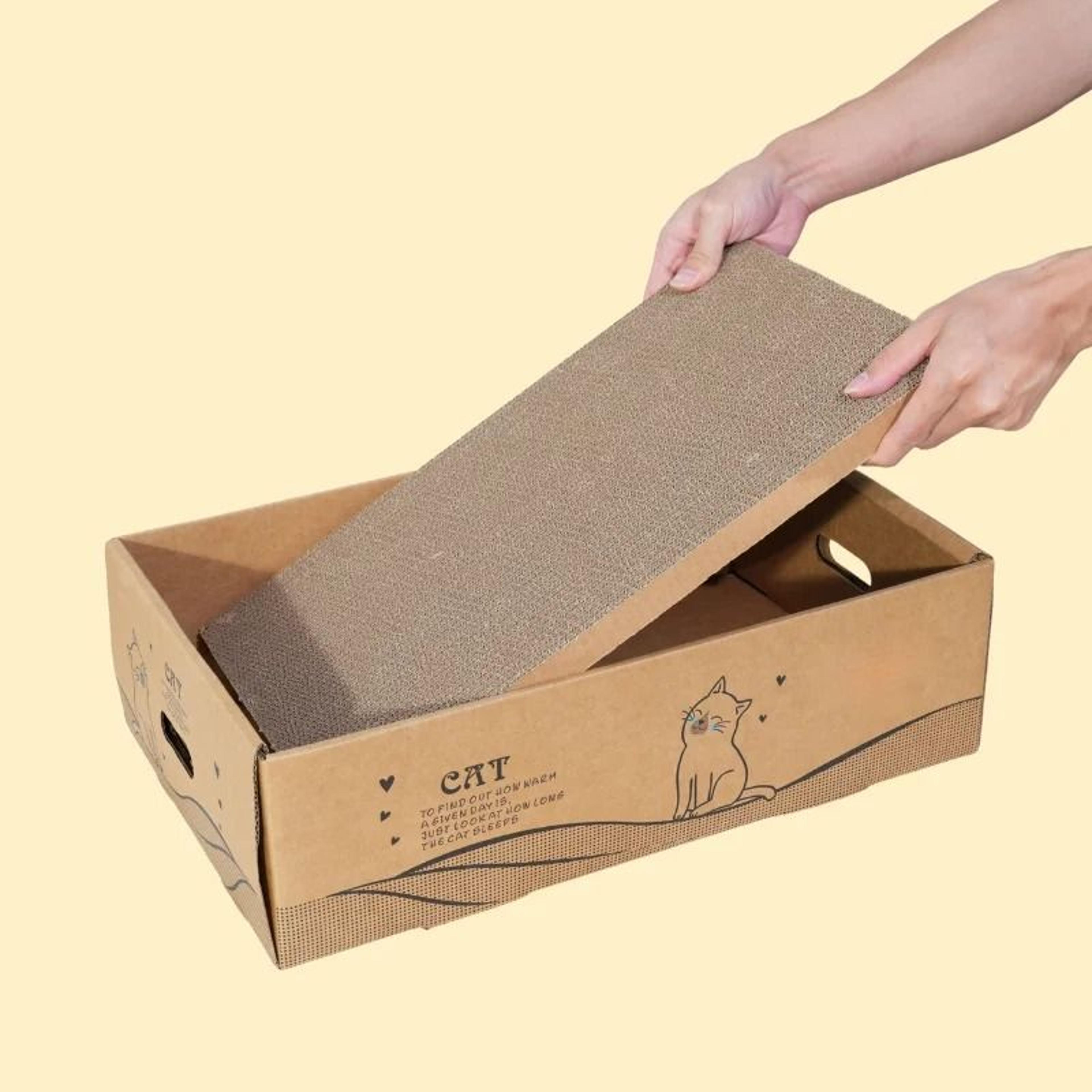 6 pack cardboard cat scratcher extra large reversible scratching posts for cats