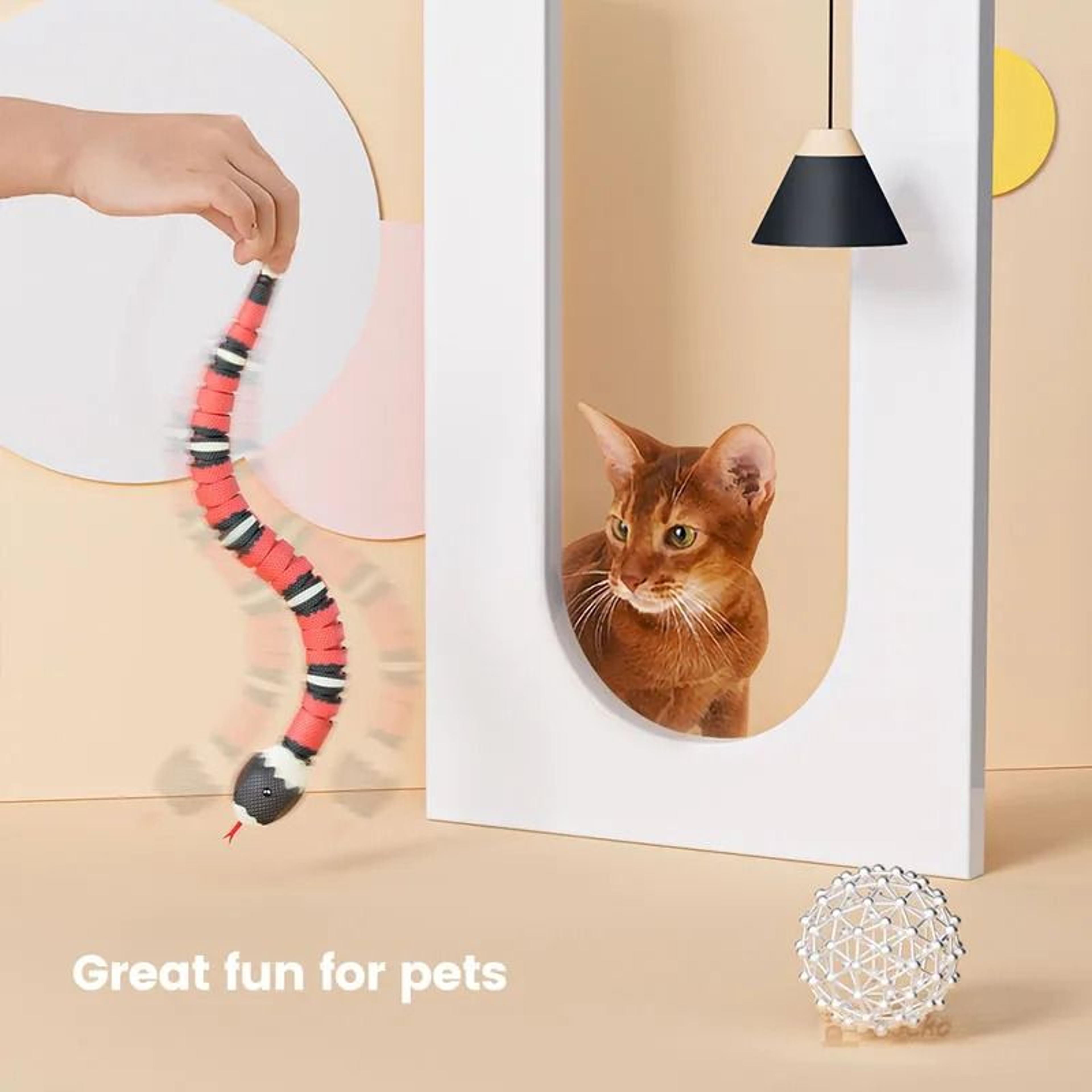 Smart Sensing Snake Cat Toy USB Rechargeable Interactive Toy 5