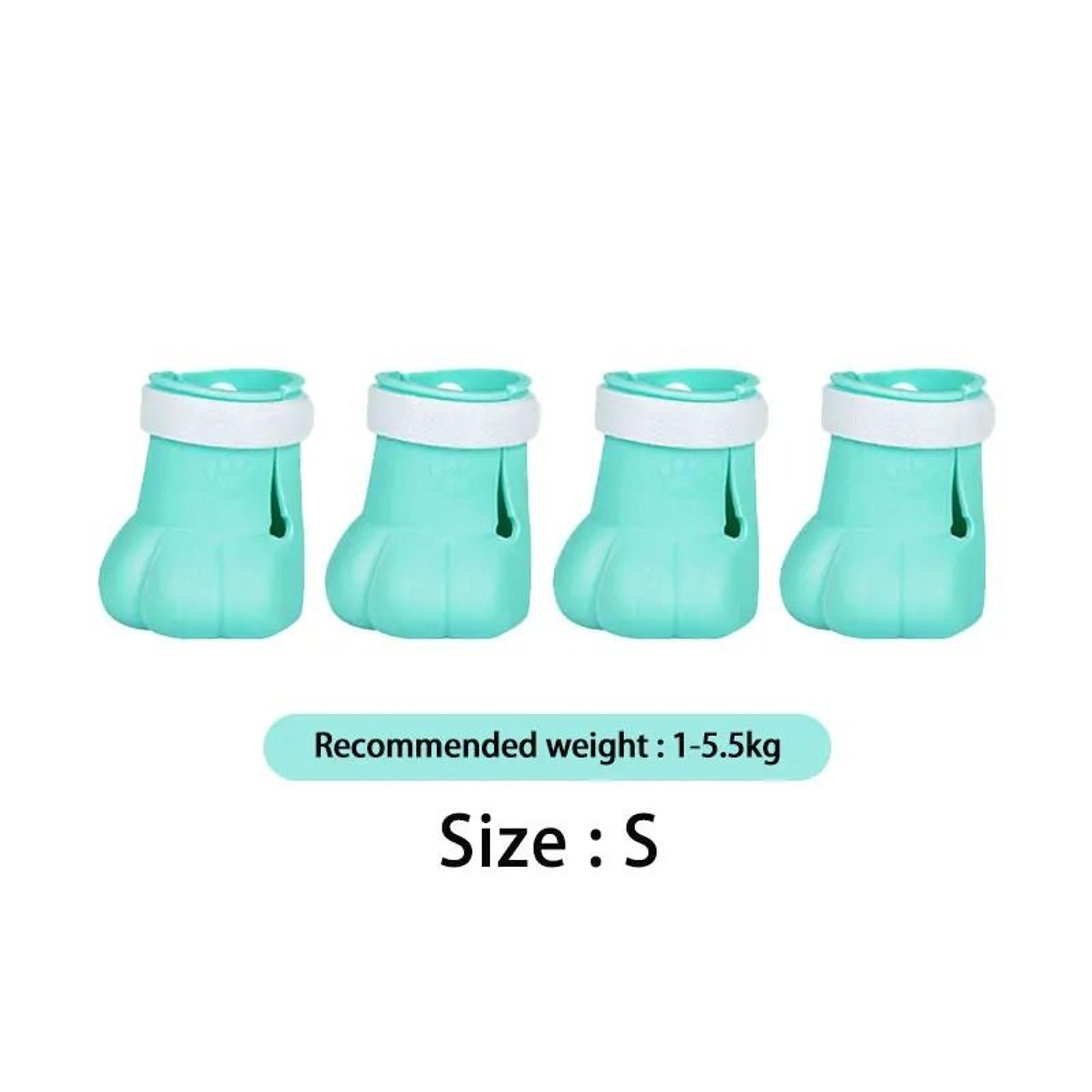Adjustable Silicone Cat Paw Protector Boots 4 Pack Anti Scratch Bathing Shoes 1