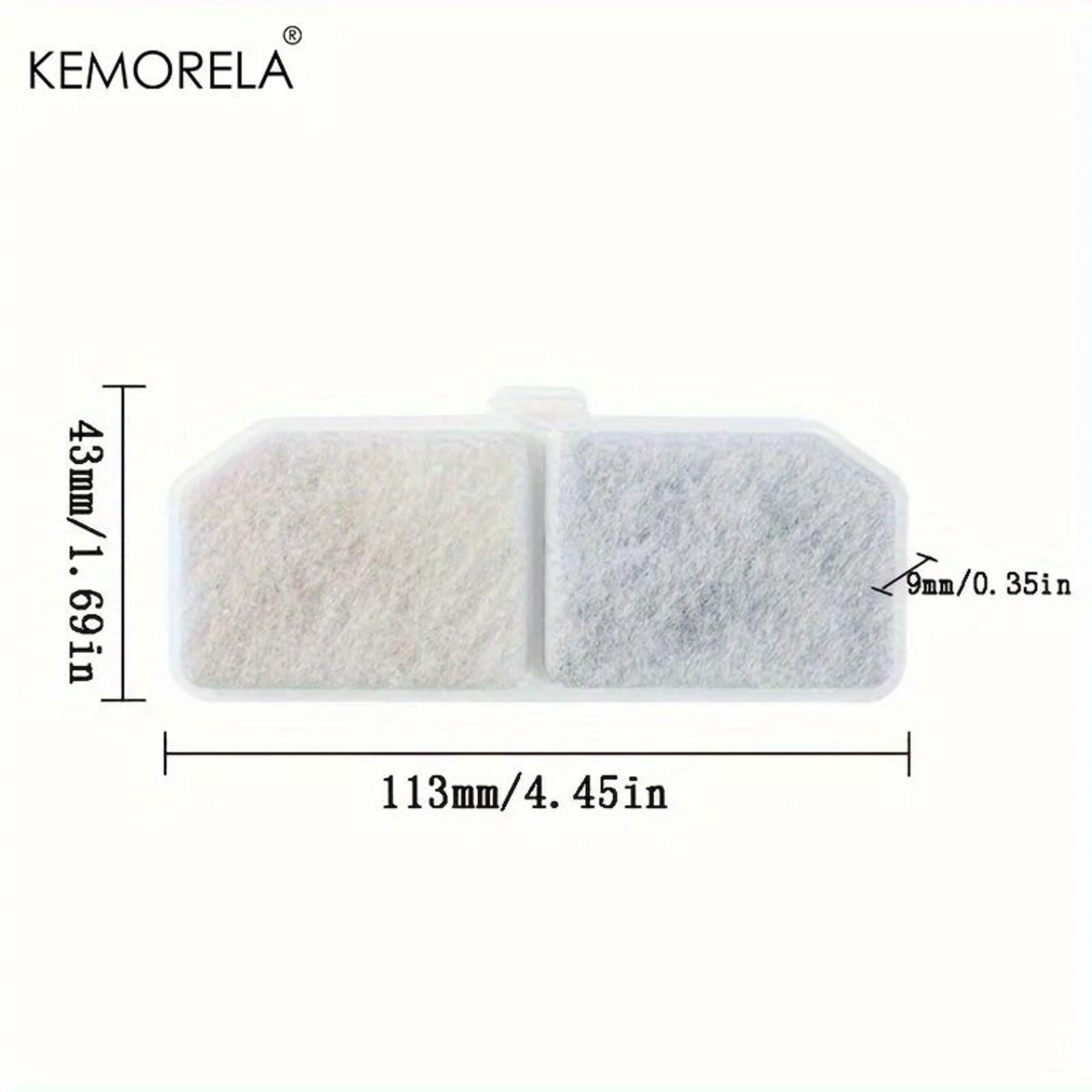 Activated Carbon Pet Water Fountain Filter Set 113x43mm Resin Core For Smart Cat Dog Dispensers 3