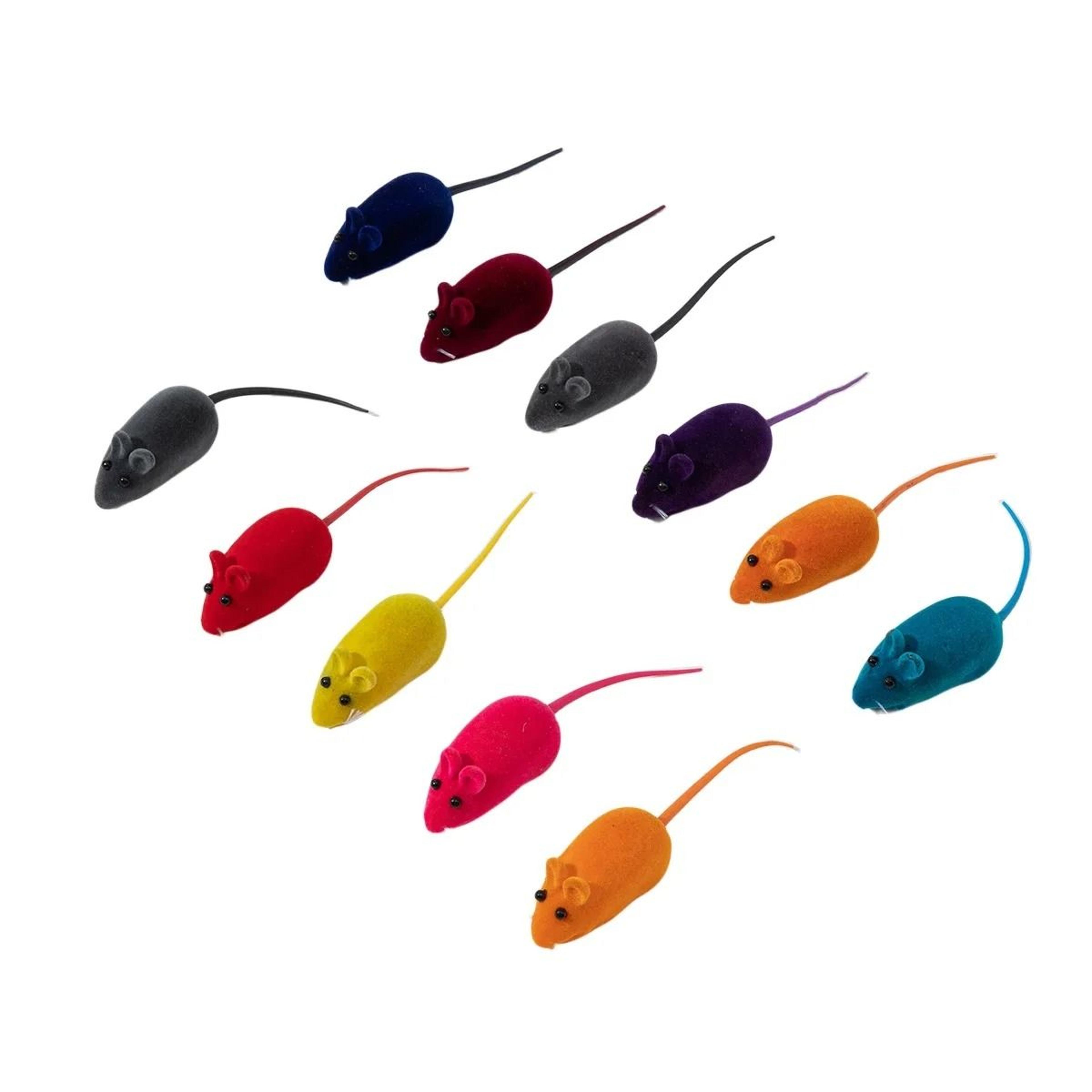Rubber Sound Mouse Cat Toy For Interactive Kitten Play 8