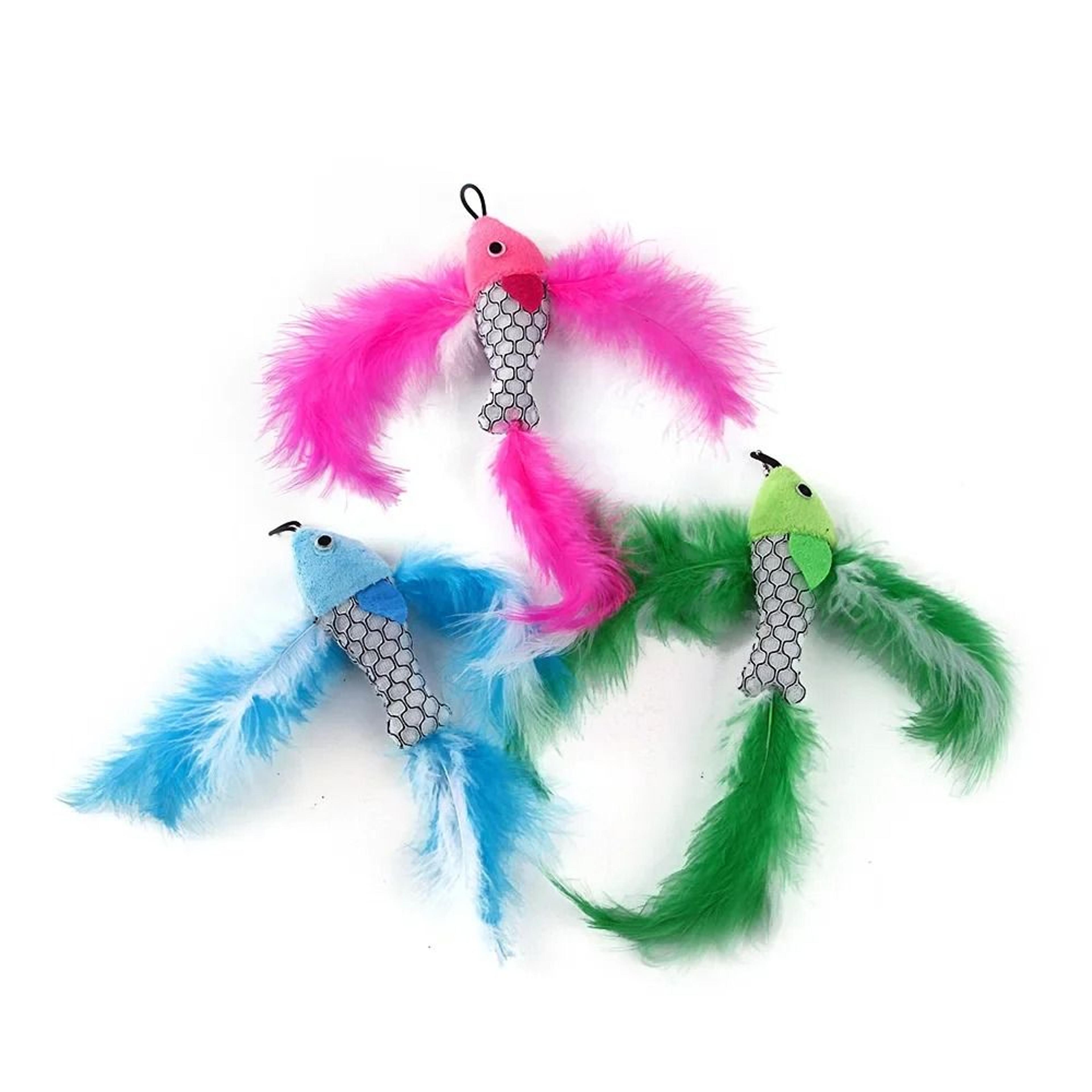 Flying Fish Cat Wand Replacement Head Plush Toy Attachment 6