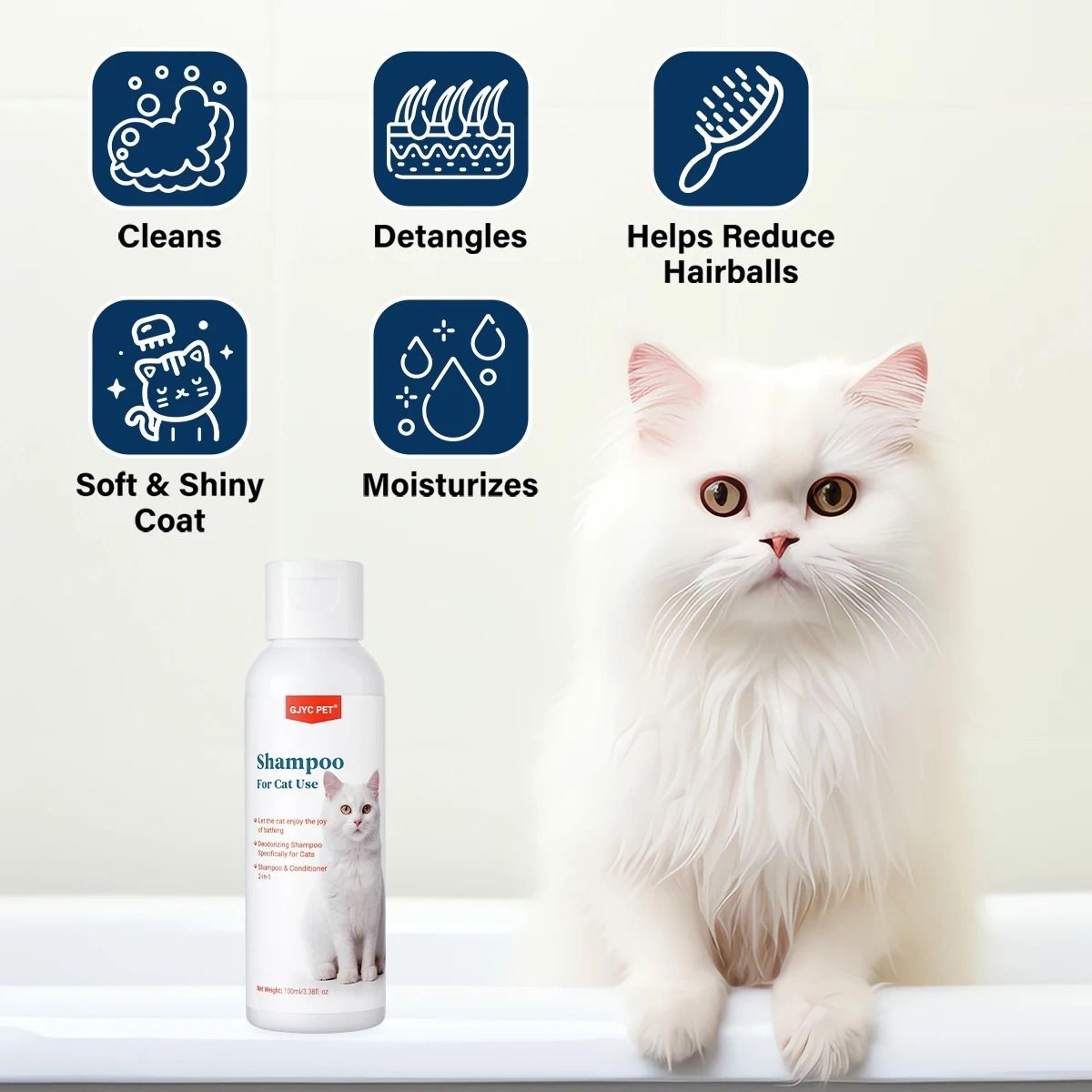 Gentle Mild Cat Shampoo For Moisturizing Deodorizing And Soft Shiny Fur Care 6