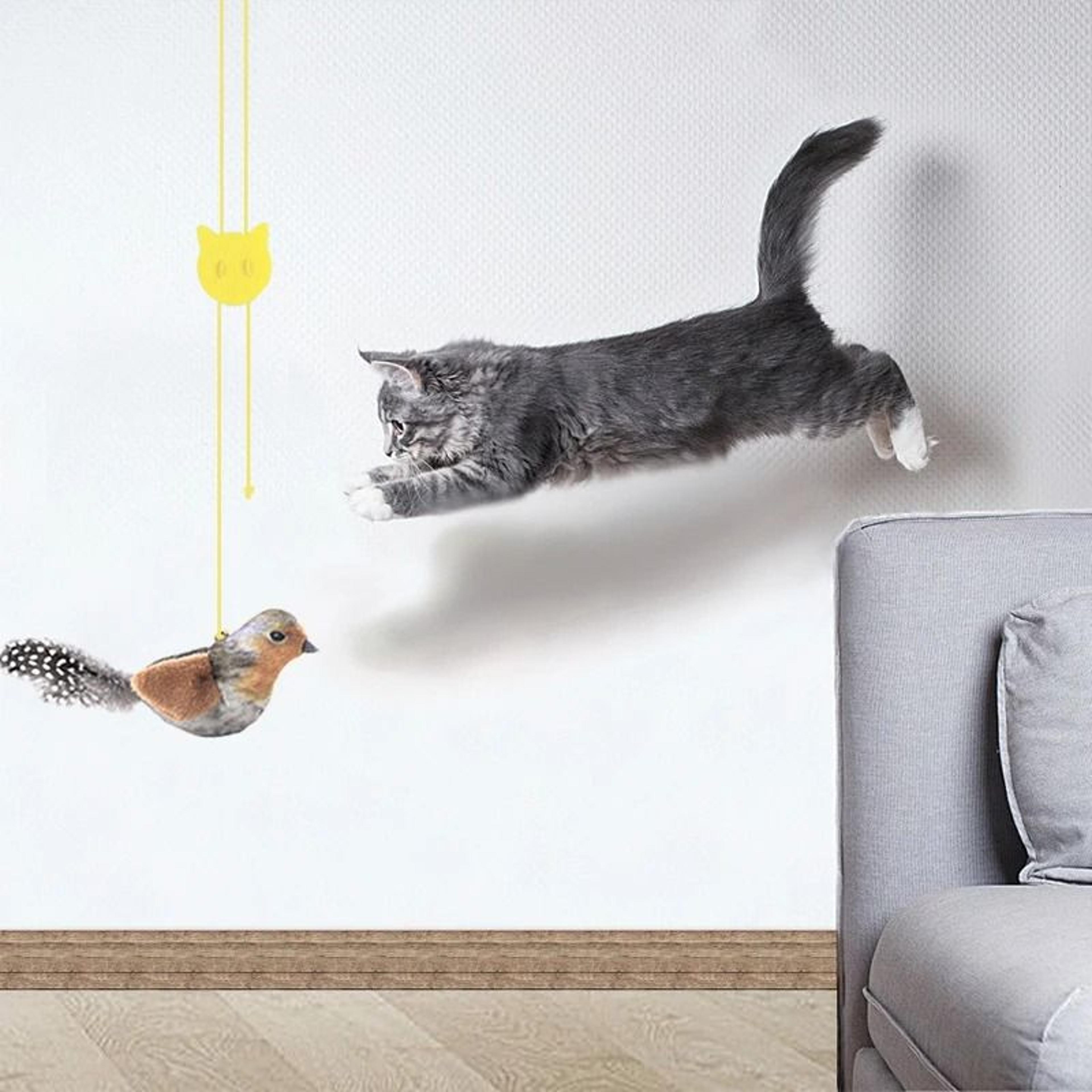 Lifelike Catnip Bird Cat Toy With Feather For Kitten Teasing And Indoor Play 10