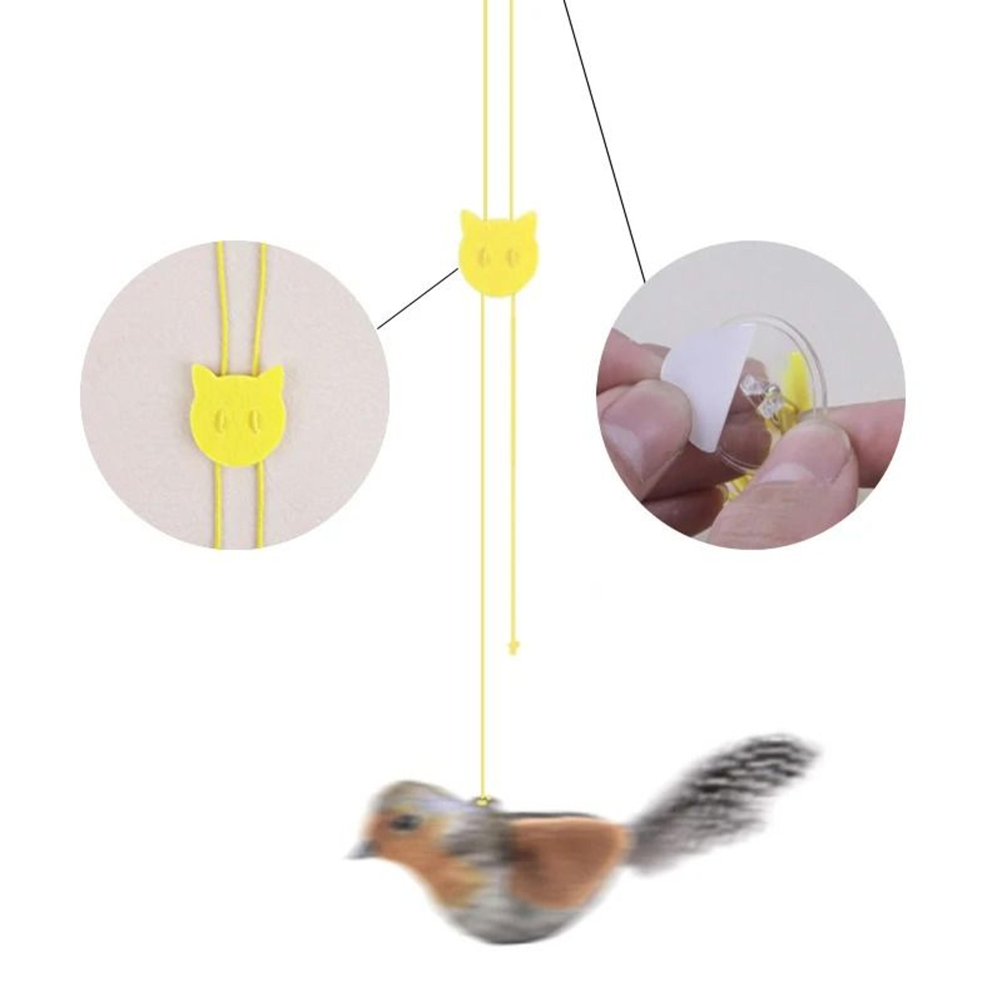 Lifelike Catnip Bird Cat Toy With Feather For Kitten Teasing And Indoor Play 11