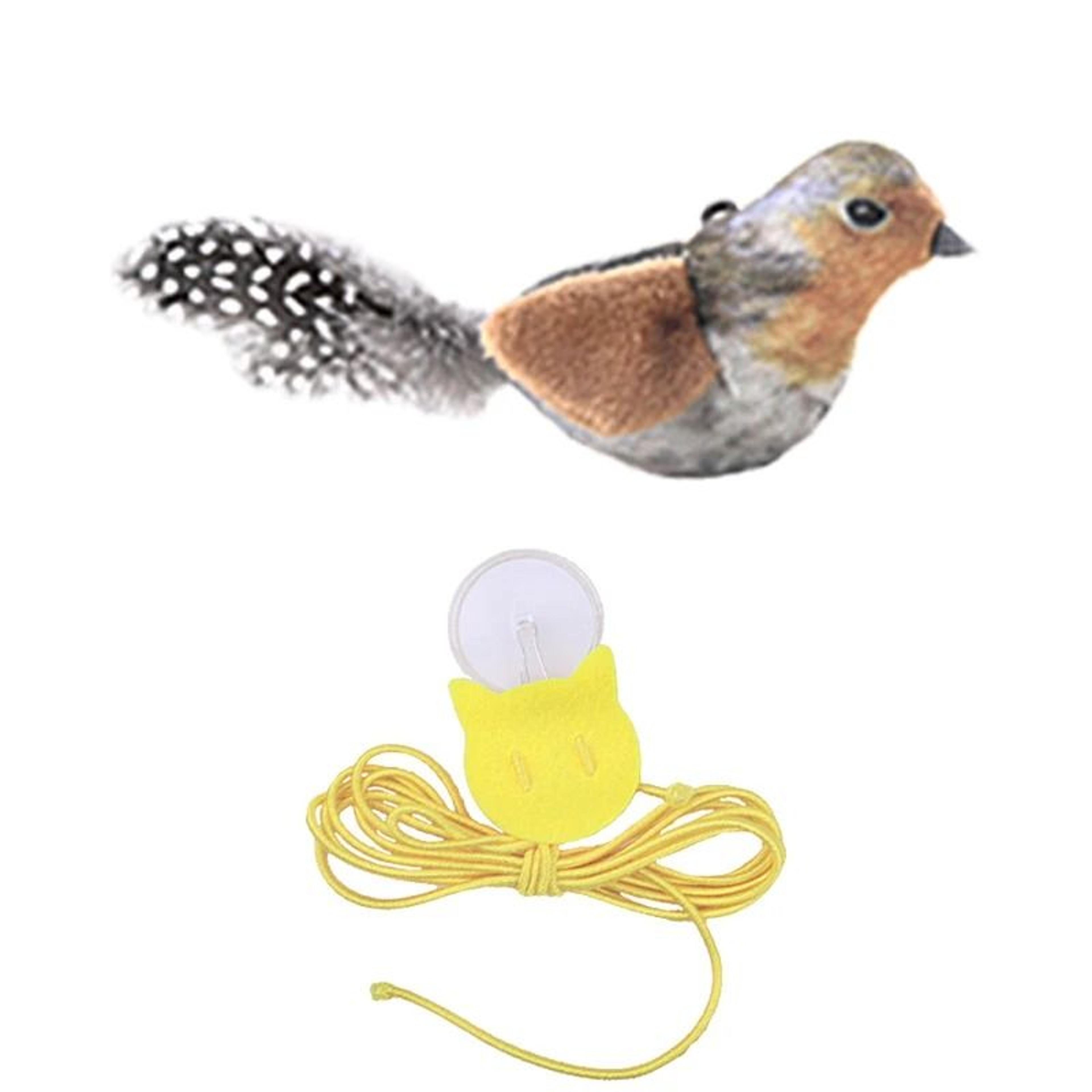 Lifelike Catnip Bird Cat Toy With Feather For Kitten Teasing And Indoor Play 3