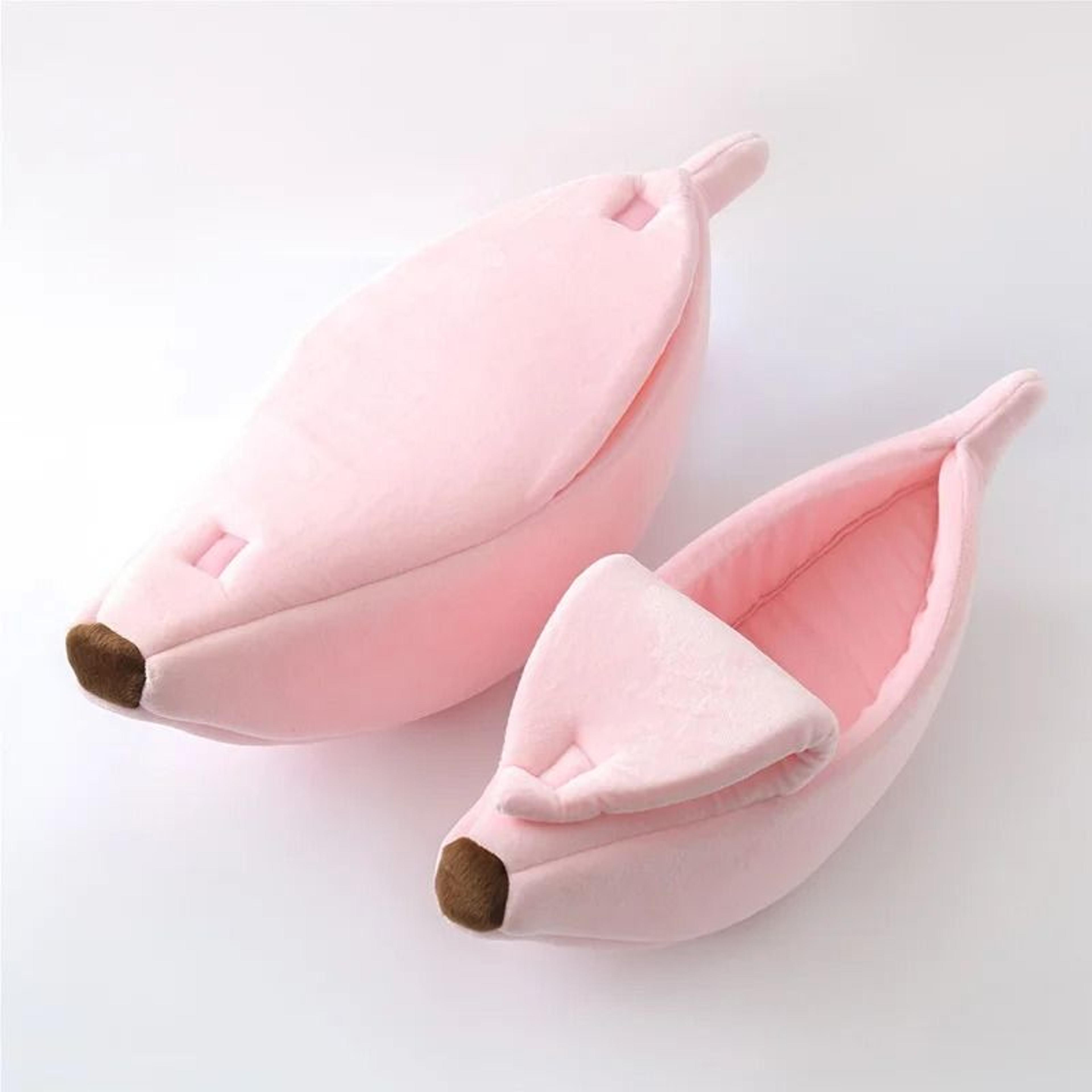 Banana Cat Bed Cozy Portable Pet House For Cats Puppies And Small Dogs 4