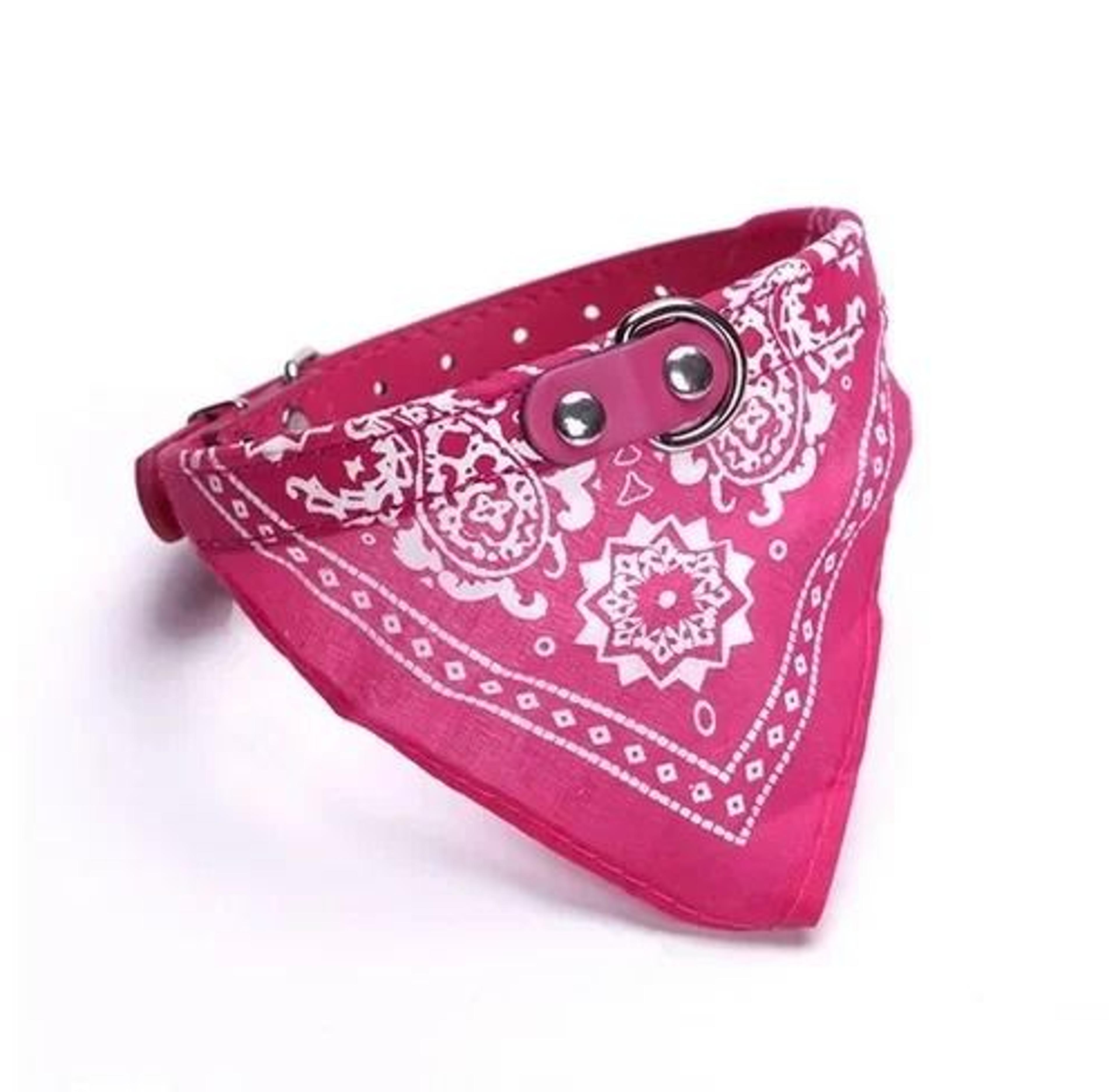 Cat Bandana Collar Adjustable PU Leather Necktie Scarf For Dogs And Cats 4
