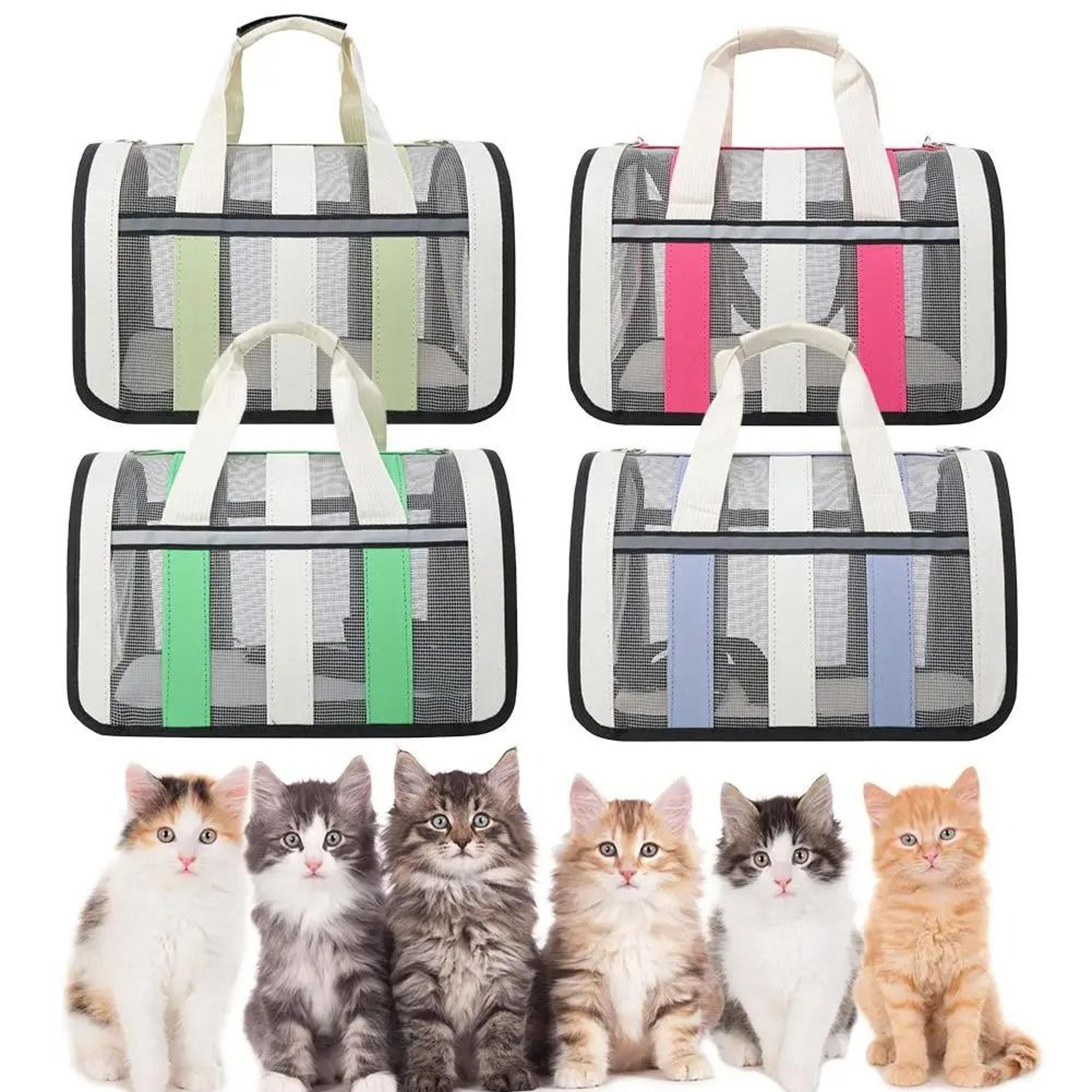 Cat Outing Bag Breathable Portable Foldable Pet Carrier For Cats And Small Dogs 27