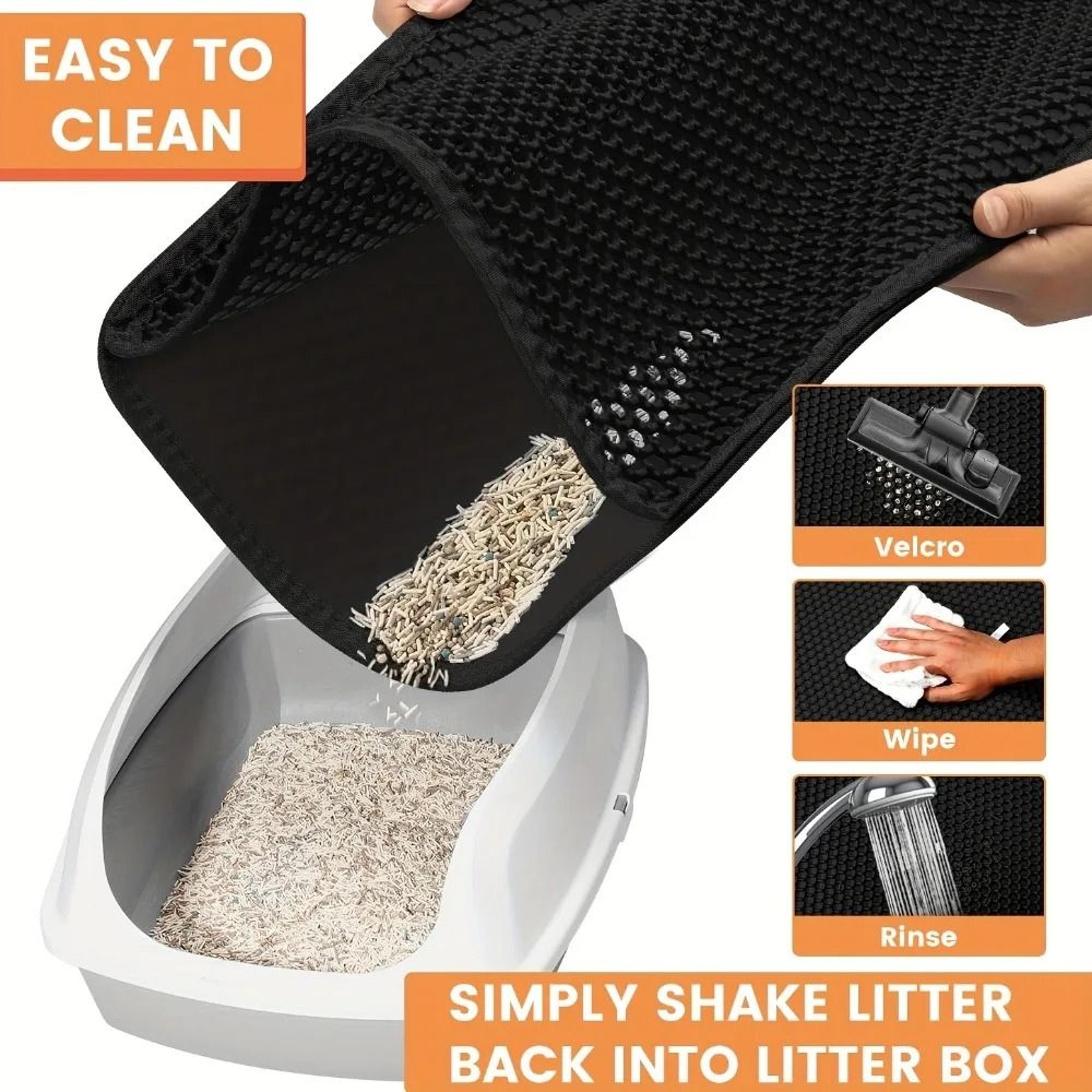 Large Waterproof Cat Litter Mat With Double Layer Non Slip Trapping Design 8