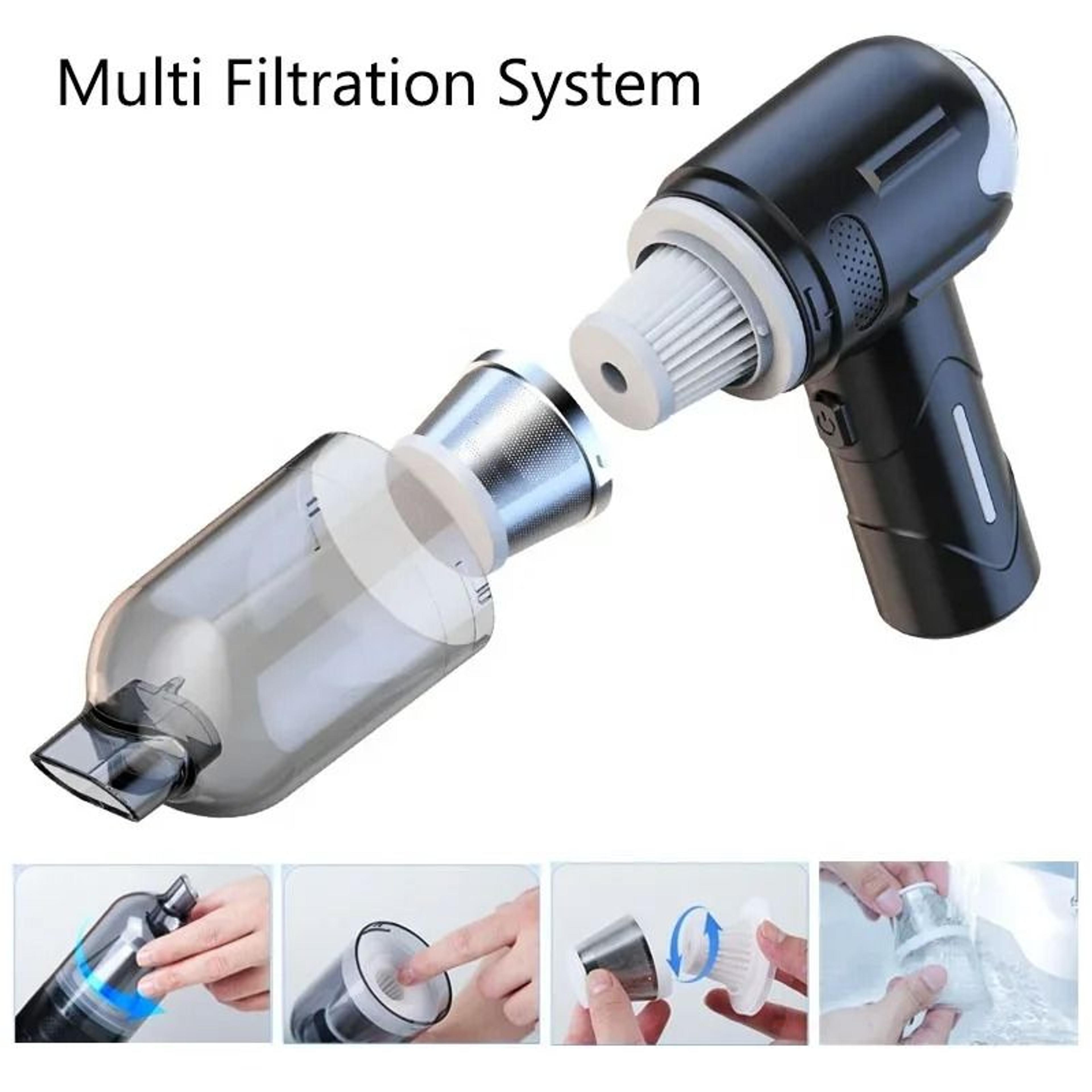 Rechargeable Pet Hair Vacuum Grooming Tool With Anti Tangle Wireless Suction 4