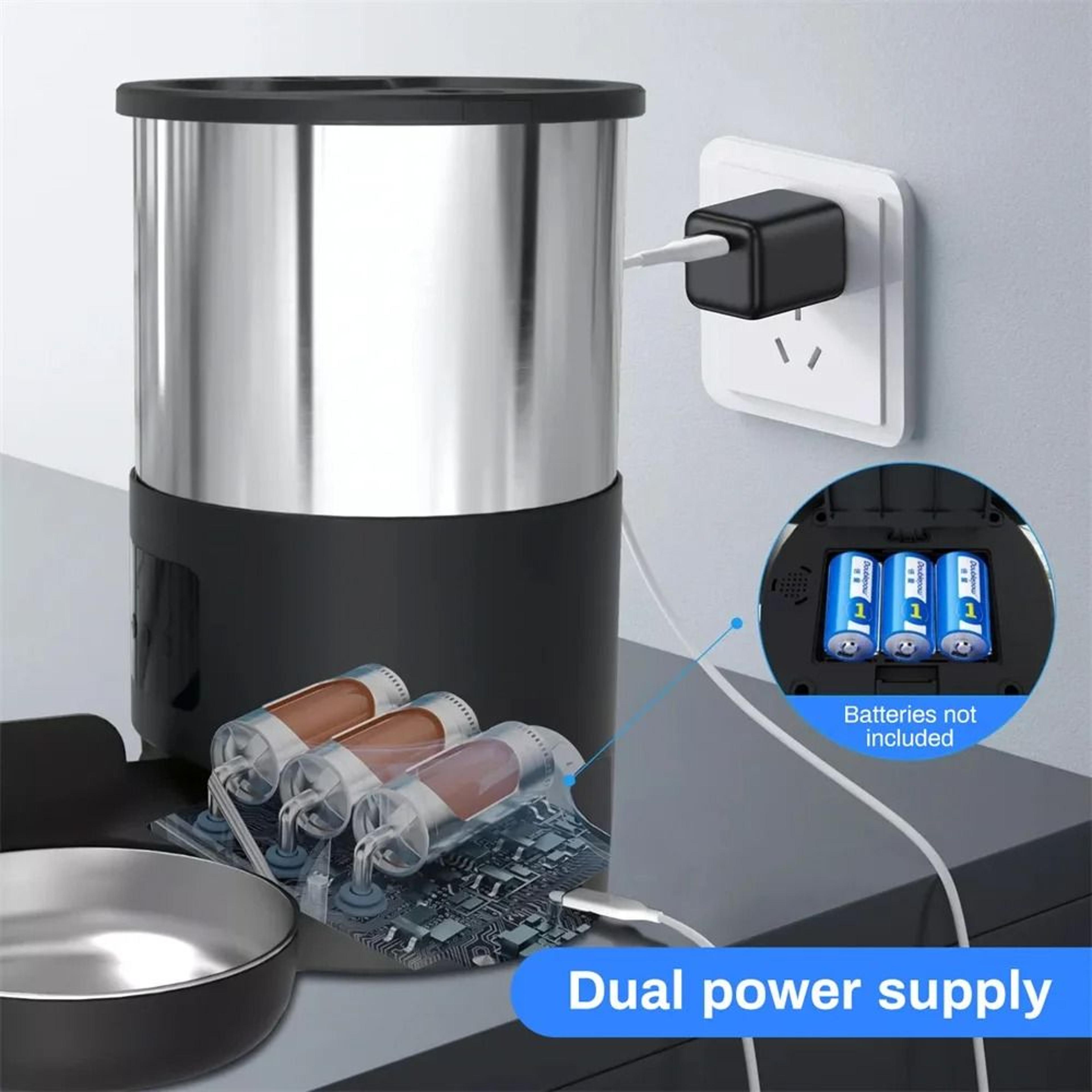 4L Smart Pet Feeder With Tuya App Water Dispenser And Dry Food Bowl 11