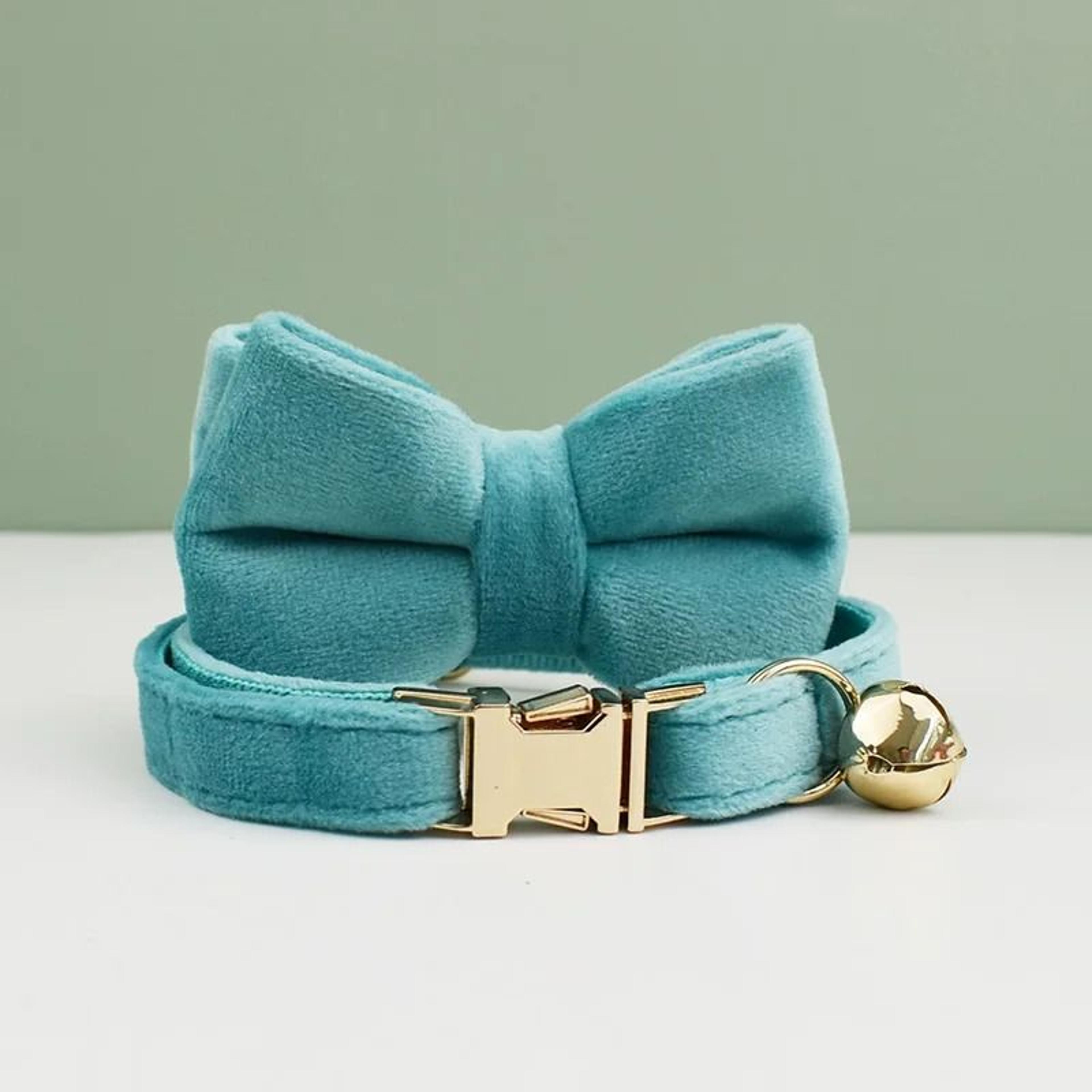 Velvet Bow Cat Collar Personalized Adjustable Collar With Bell For Cats And Kittens 12