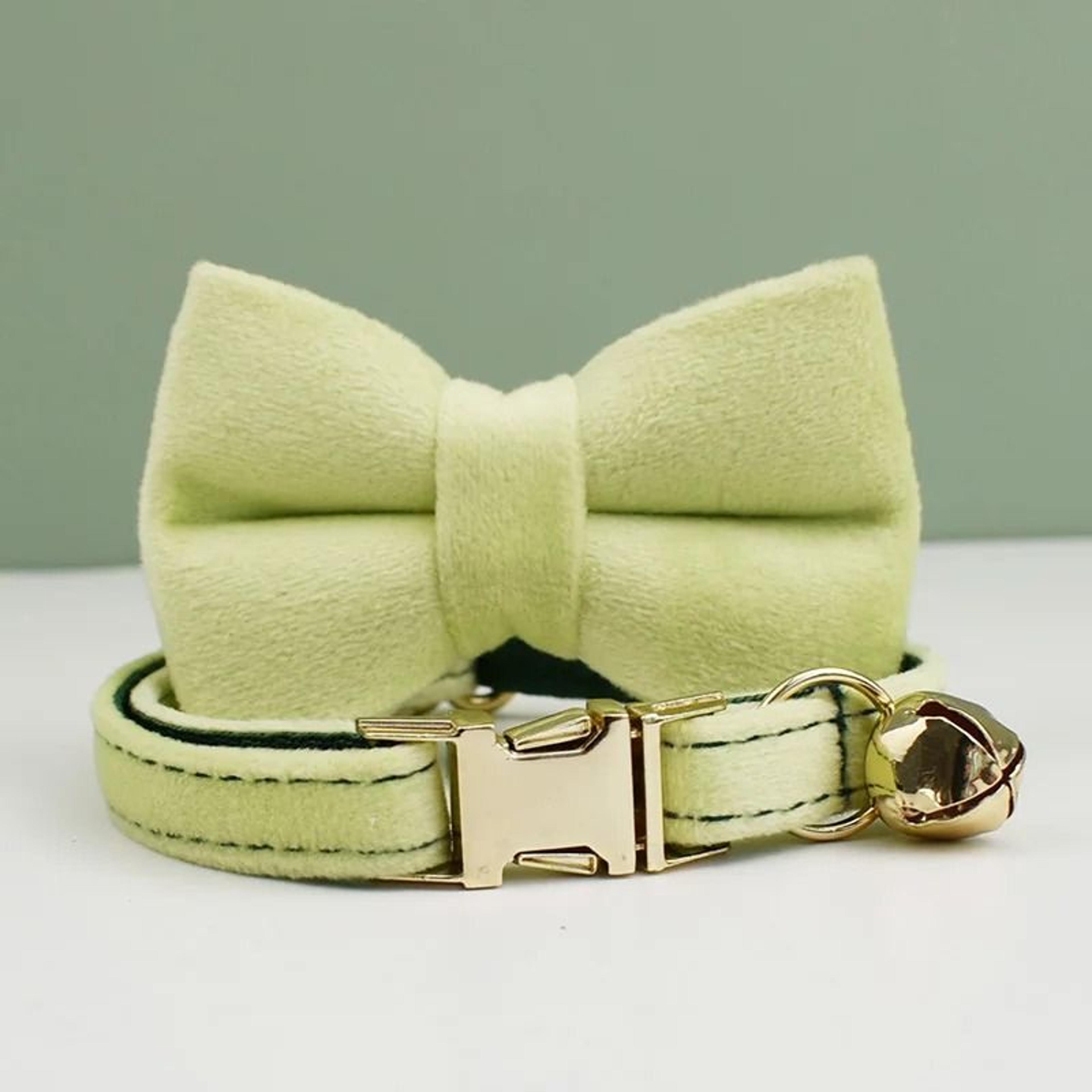 Velvet Bow Cat Collar Personalized Adjustable Collar With Bell For Cats And Kittens 11