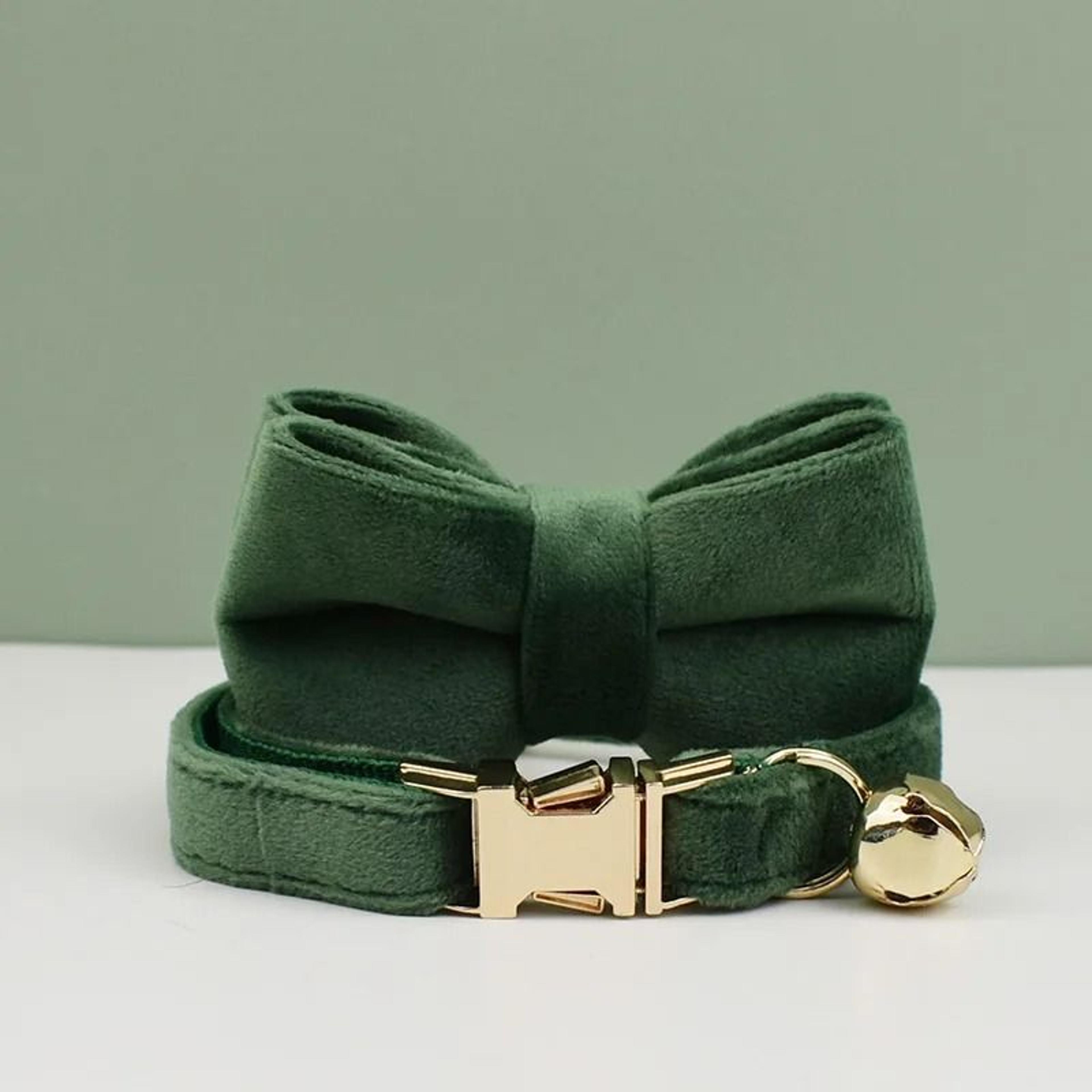 Velvet Bow Cat Collar Personalized Adjustable Collar With Bell For Cats And Kittens 9