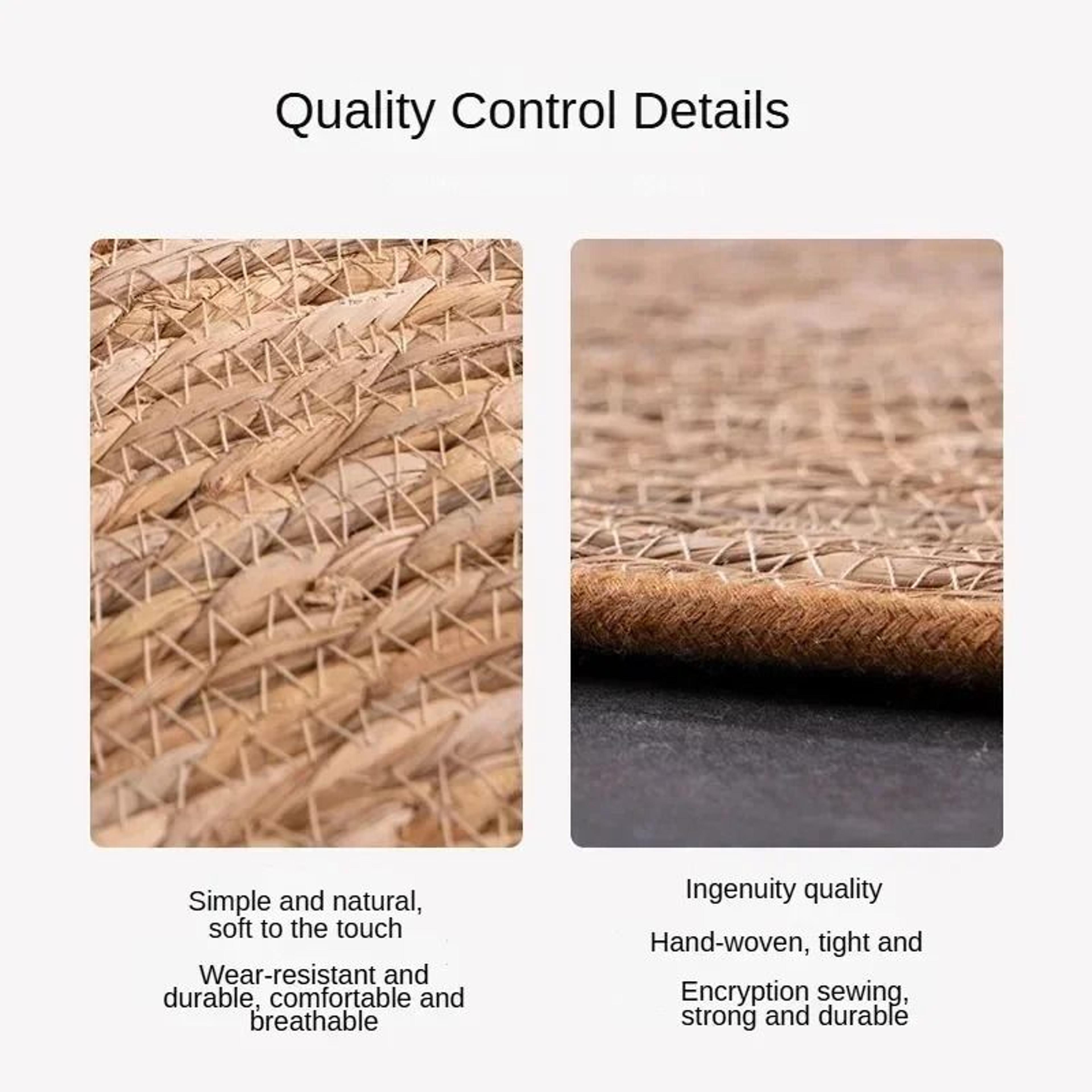 Rattan Cat Scratcher Mat Board Furniture Protector For Sofas Cat Trees And Nail Care 5