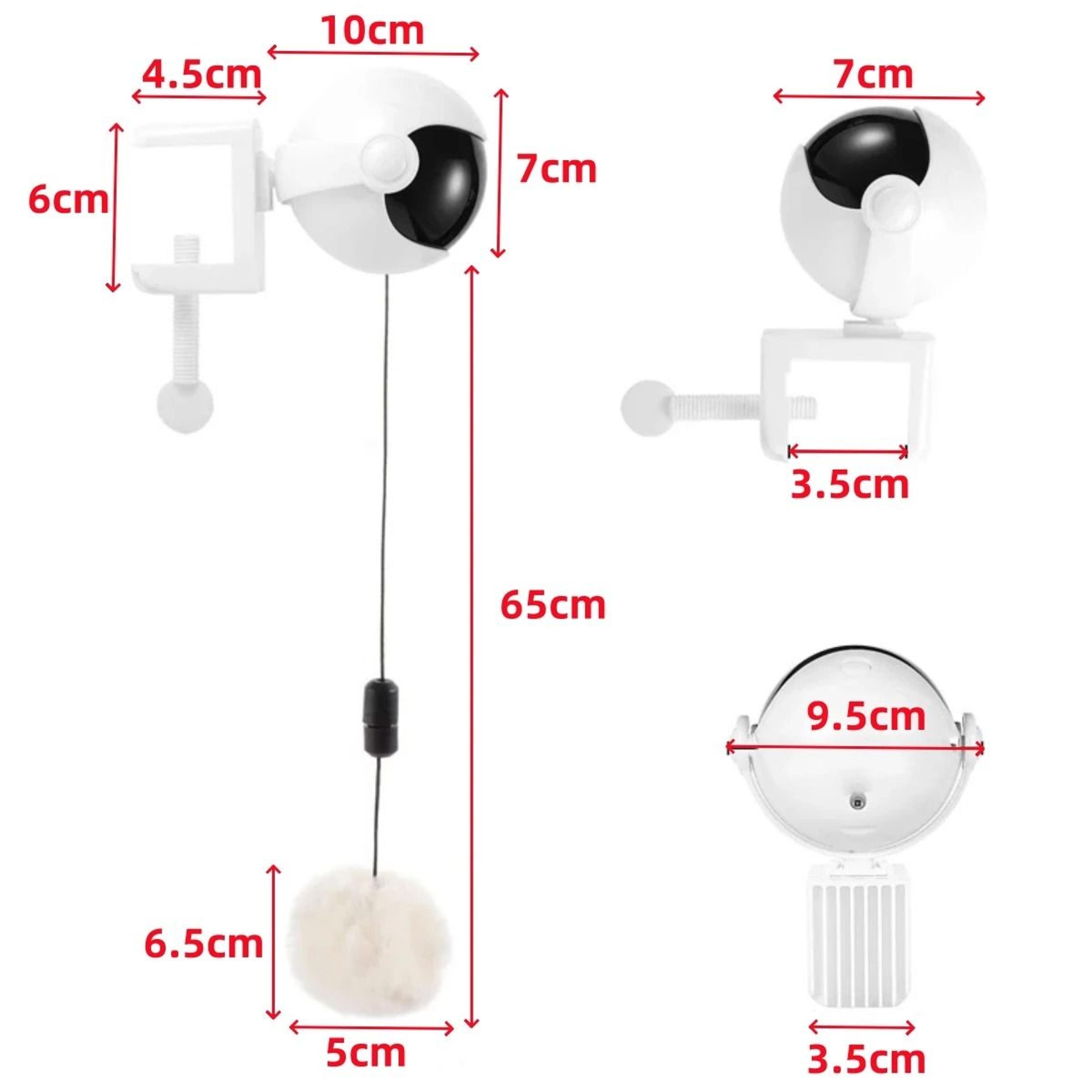 Electric Lifting Ball Cat Toy Automatic Retractable Interactive Puzzle Teaser For Indoor Cats 8