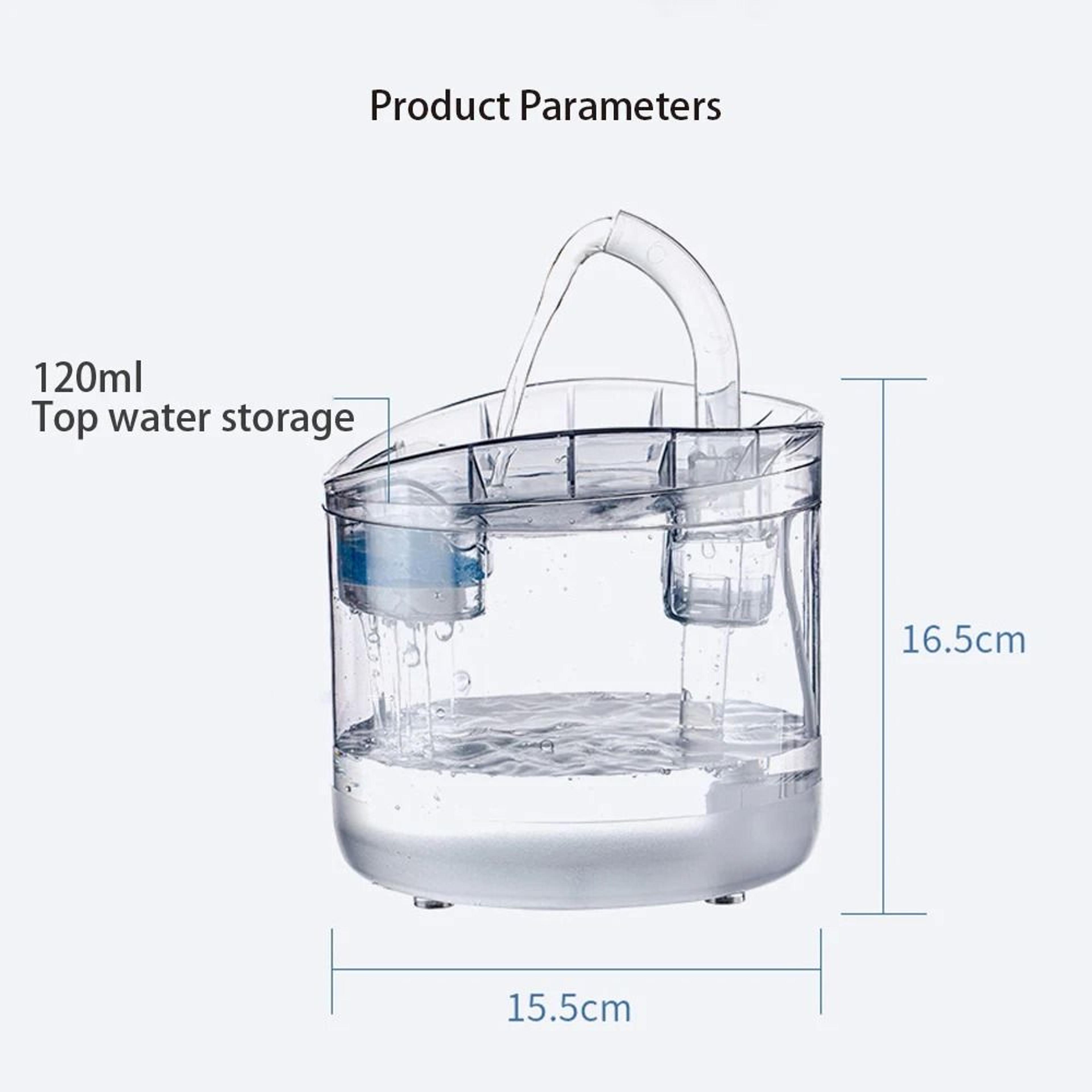 2L Motion Sensor Pet Water Fountain With Carbon Filter 7