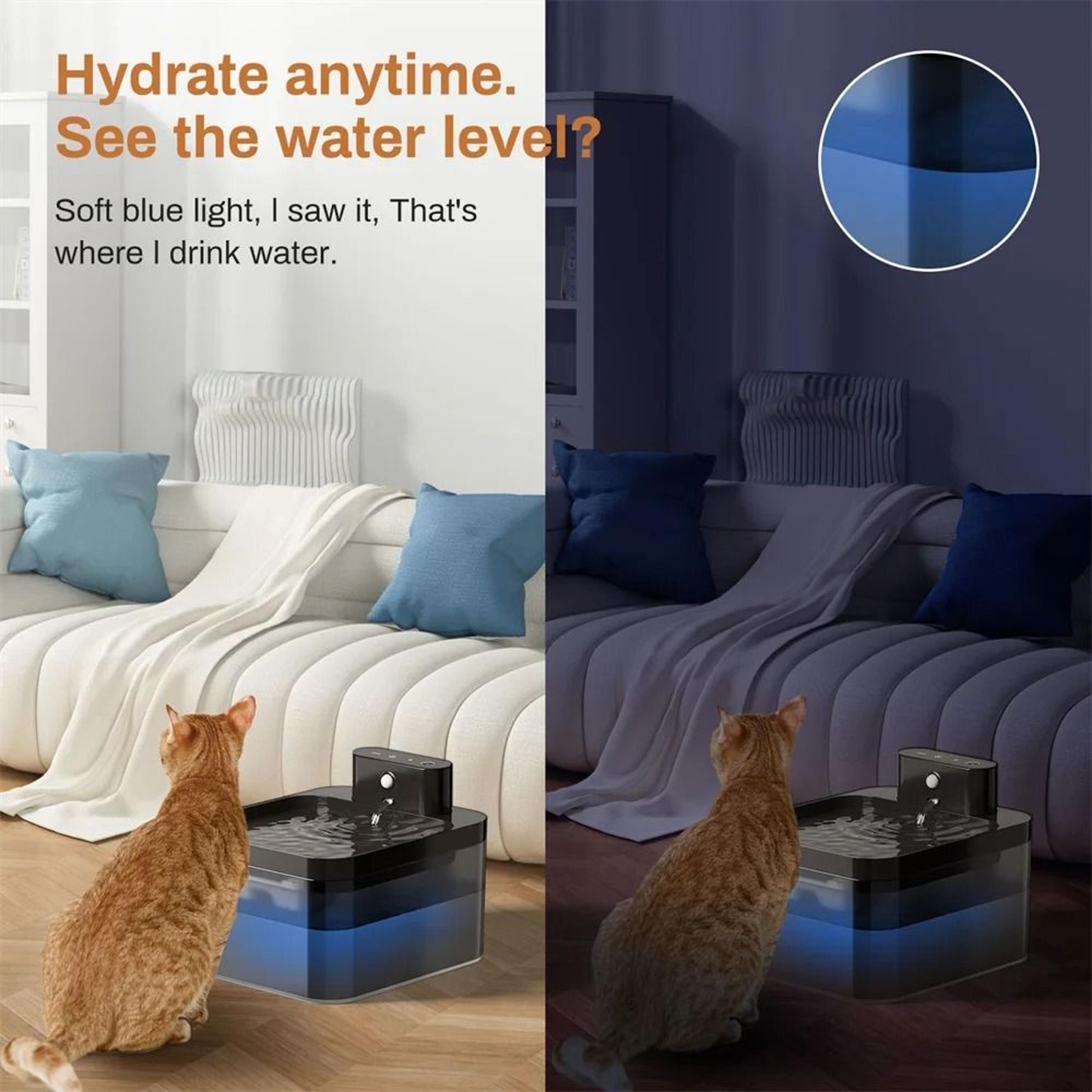 22L Wireless Cat Water Fountain With Motion Sensor 5