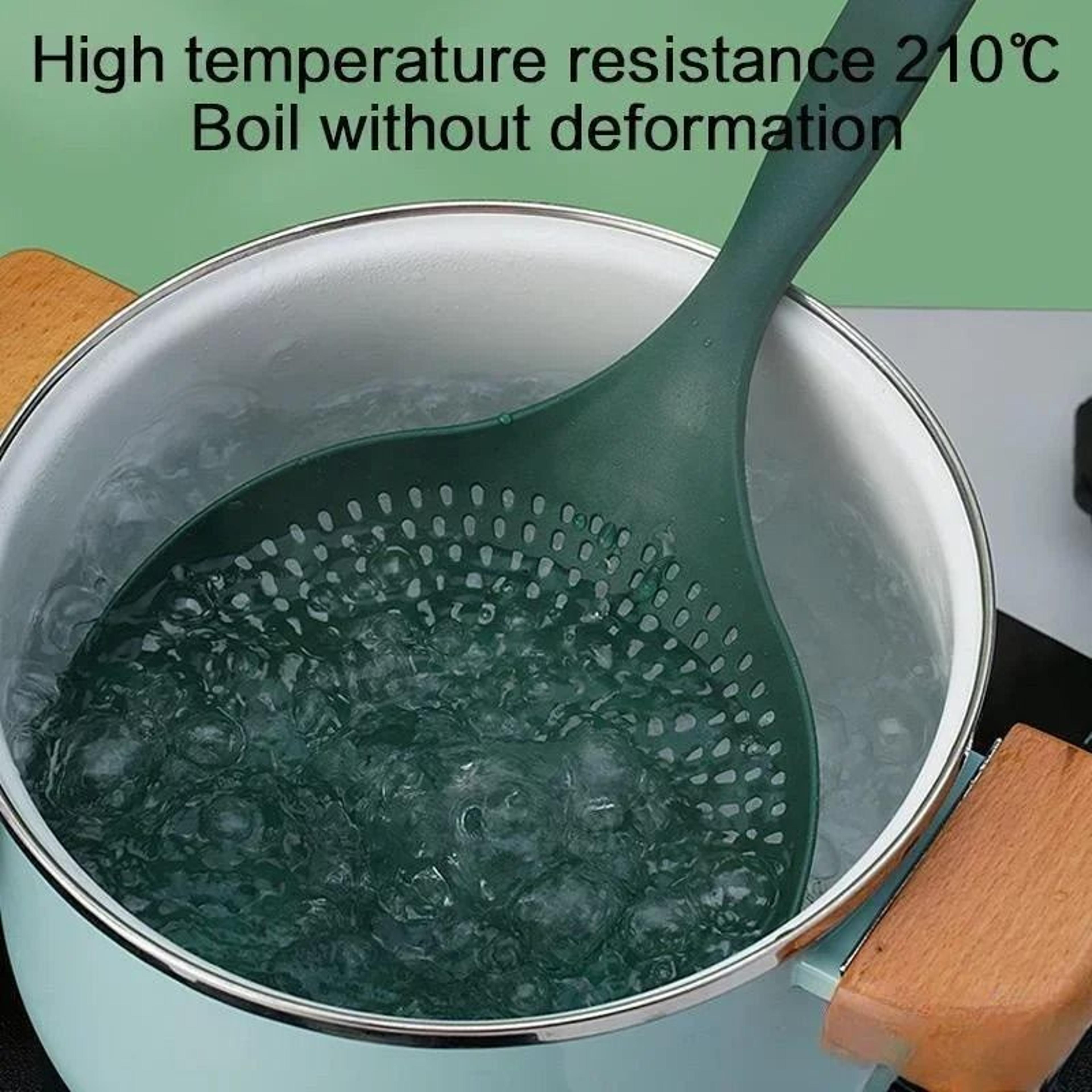 Large Plastic Colander Strainer Spoon For Pasta Vegetables Cooking Baking And Draining 2