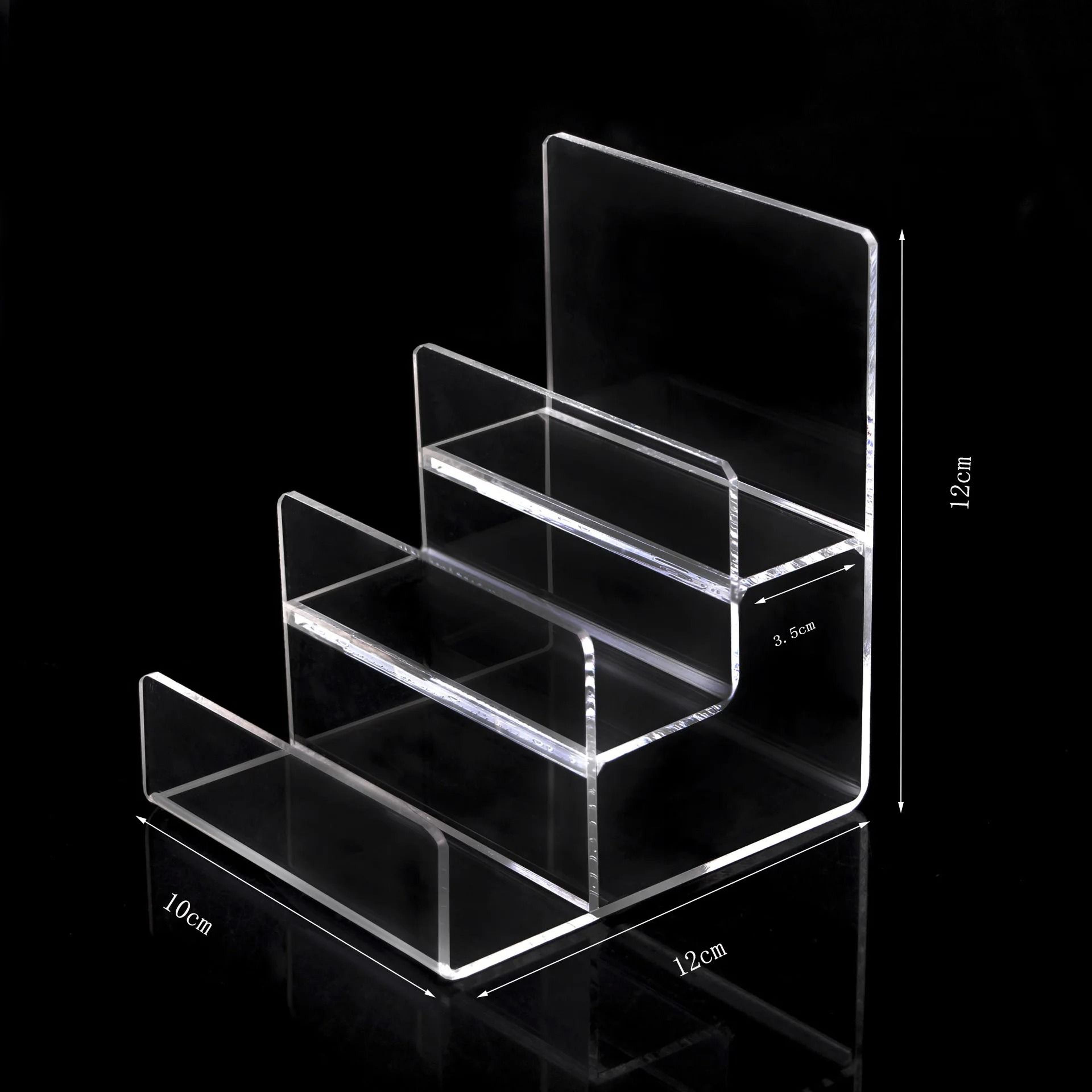 Clear Acrylic Display Risers For Handbags Jewelry Makeup And Purse Storage Rack 2
