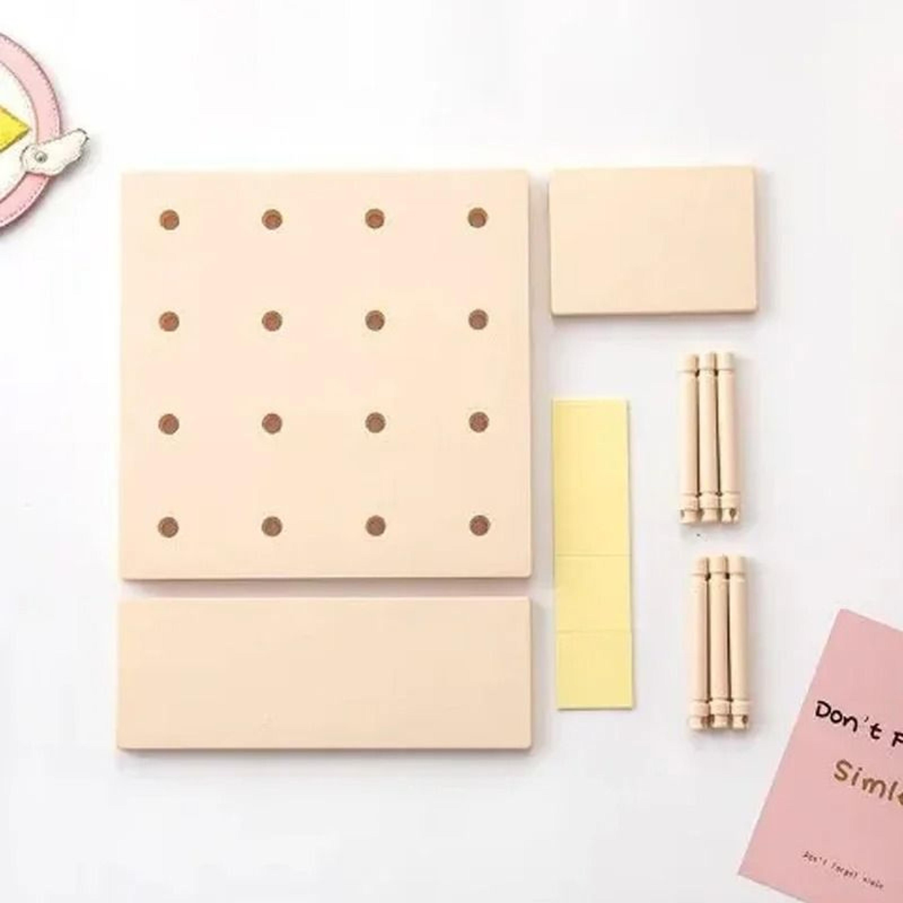 Decorative Pegboard Wall Shelf For Kitchen Bedroom Storage And Home Decor Display 1