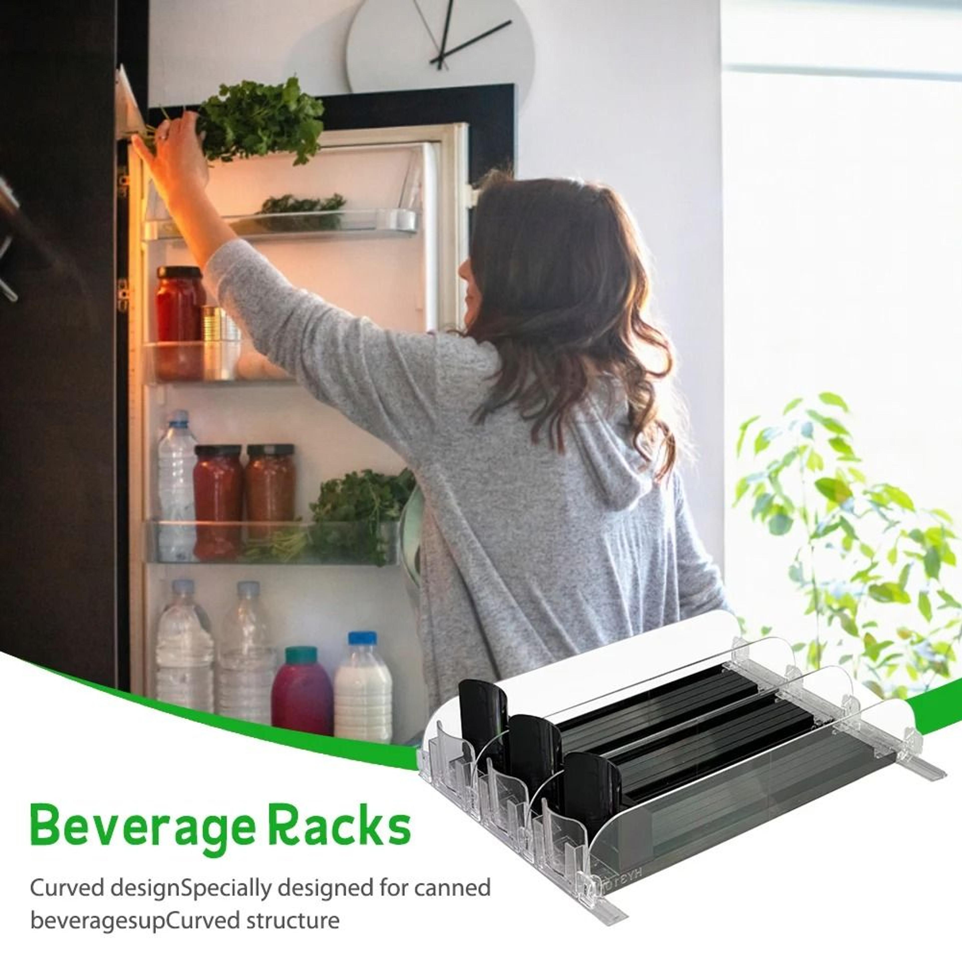Drink Organizer Dispenser Adjustable Canned Beverage Rack 5