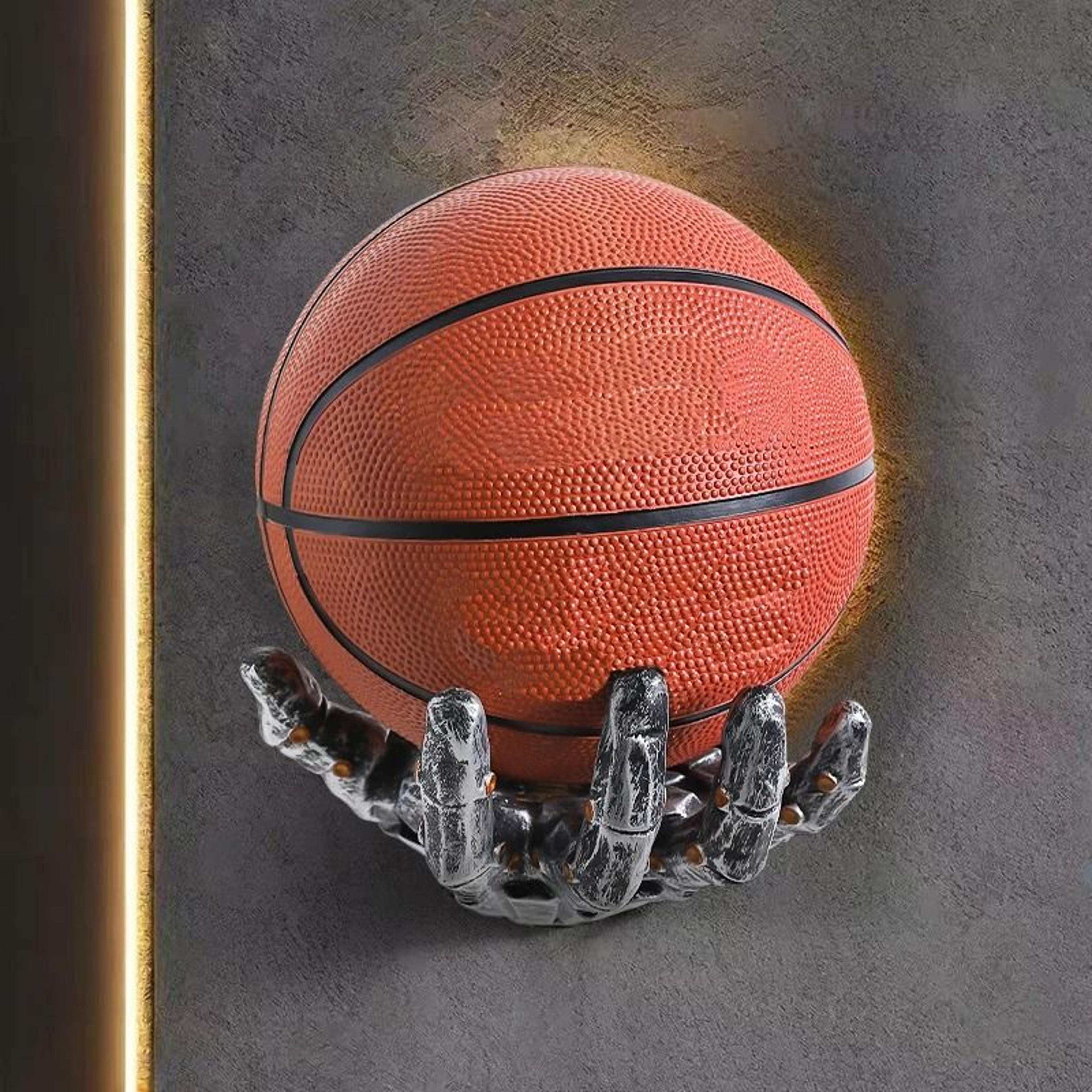 Robotic Arm Basketball Storage Rack Wall Mounted Ball Holder 9