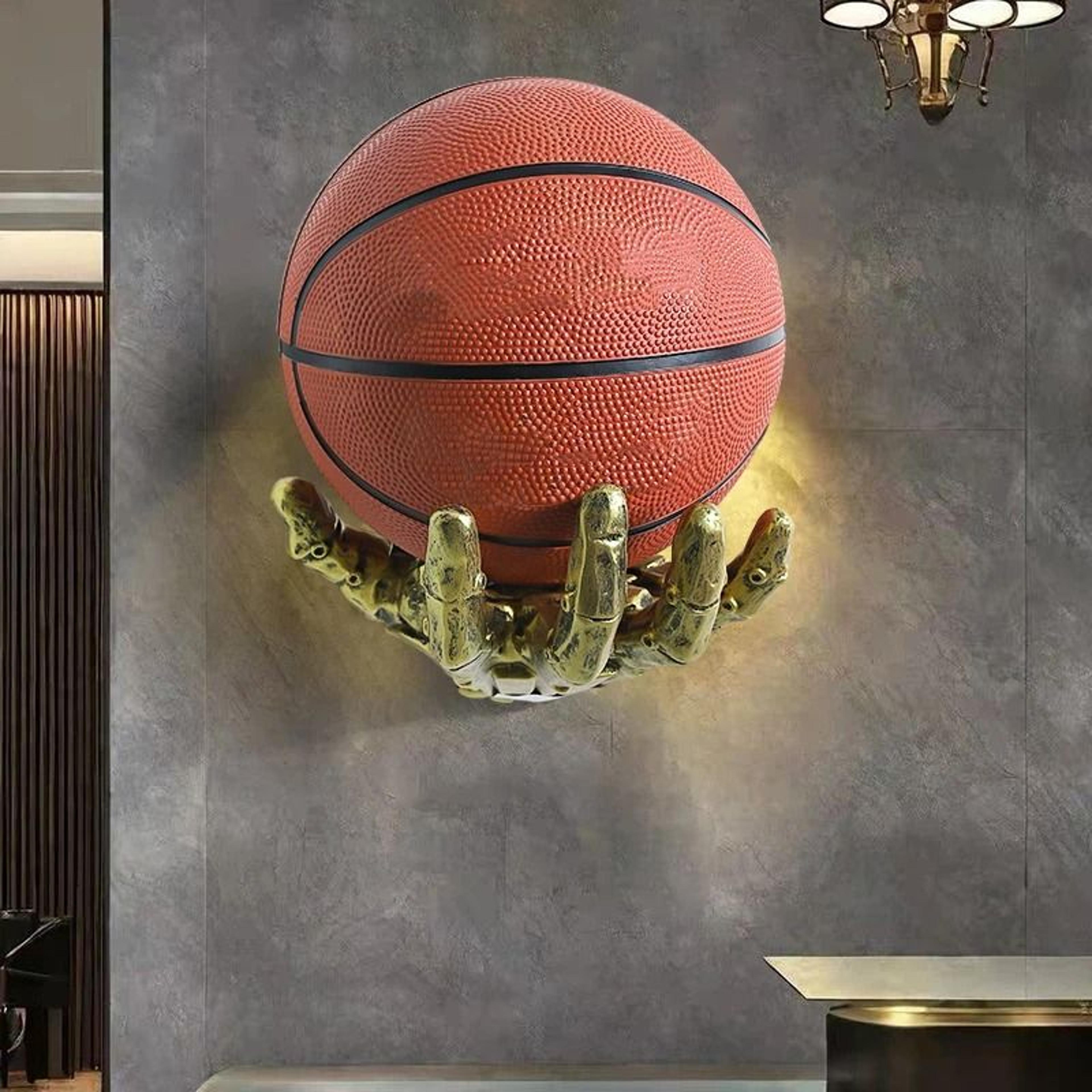 Robotic Arm Basketball Storage Rack Wall Mounted Ball Holder 7