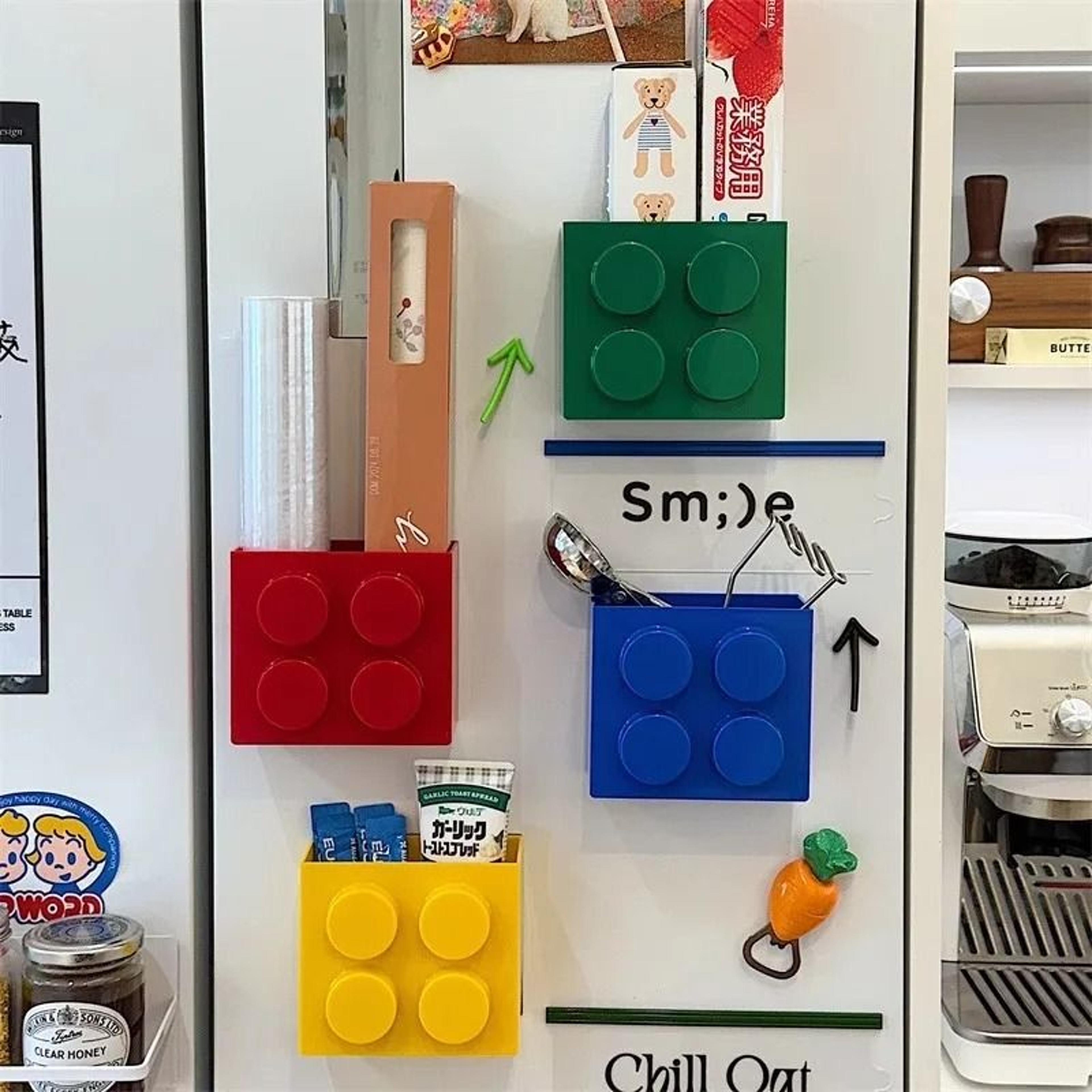 Magnetic Refrigerator Storage Box And Wall Mounted Organizer 16