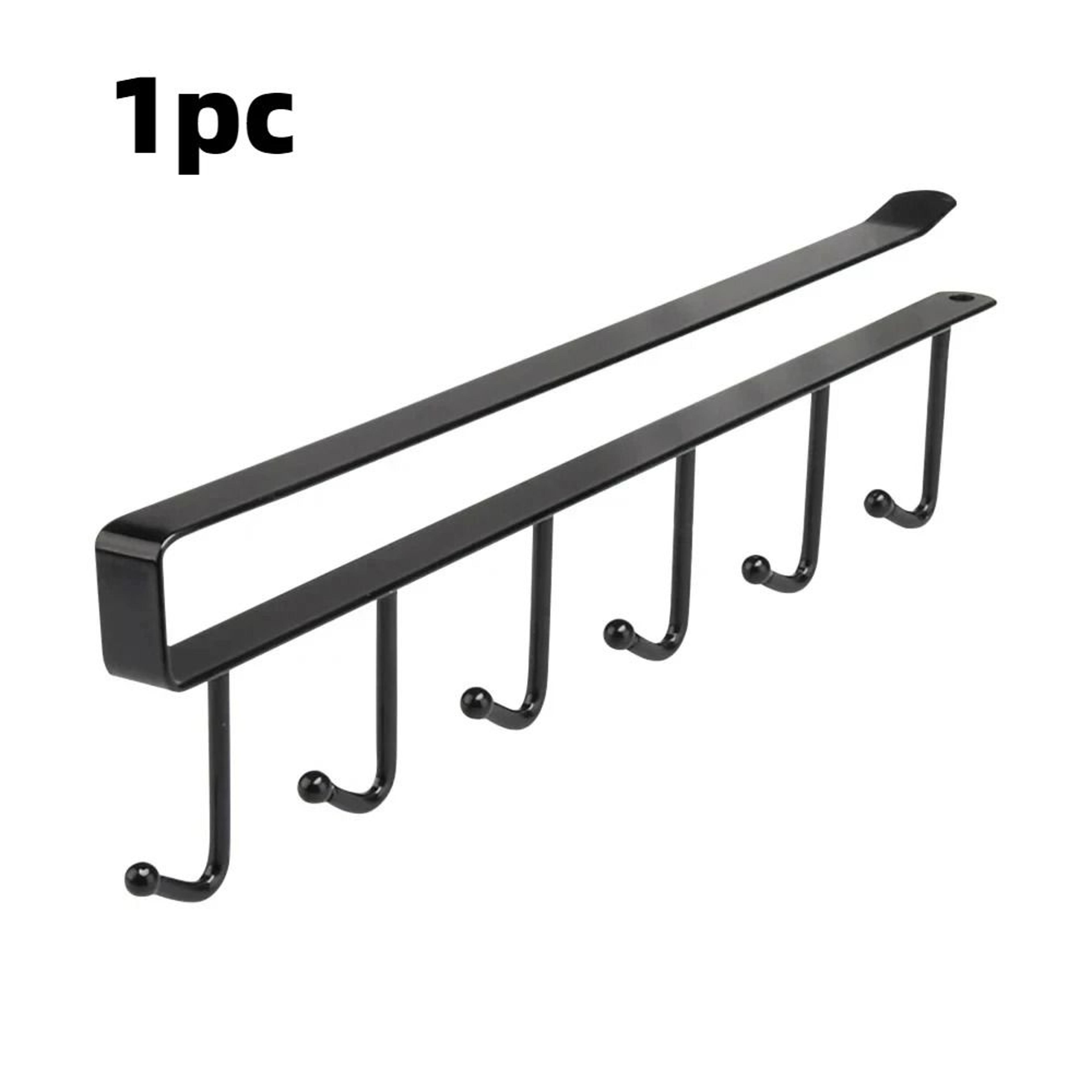 6 Hook Coffee Mug Holder And Cabinet Storage Rack 1