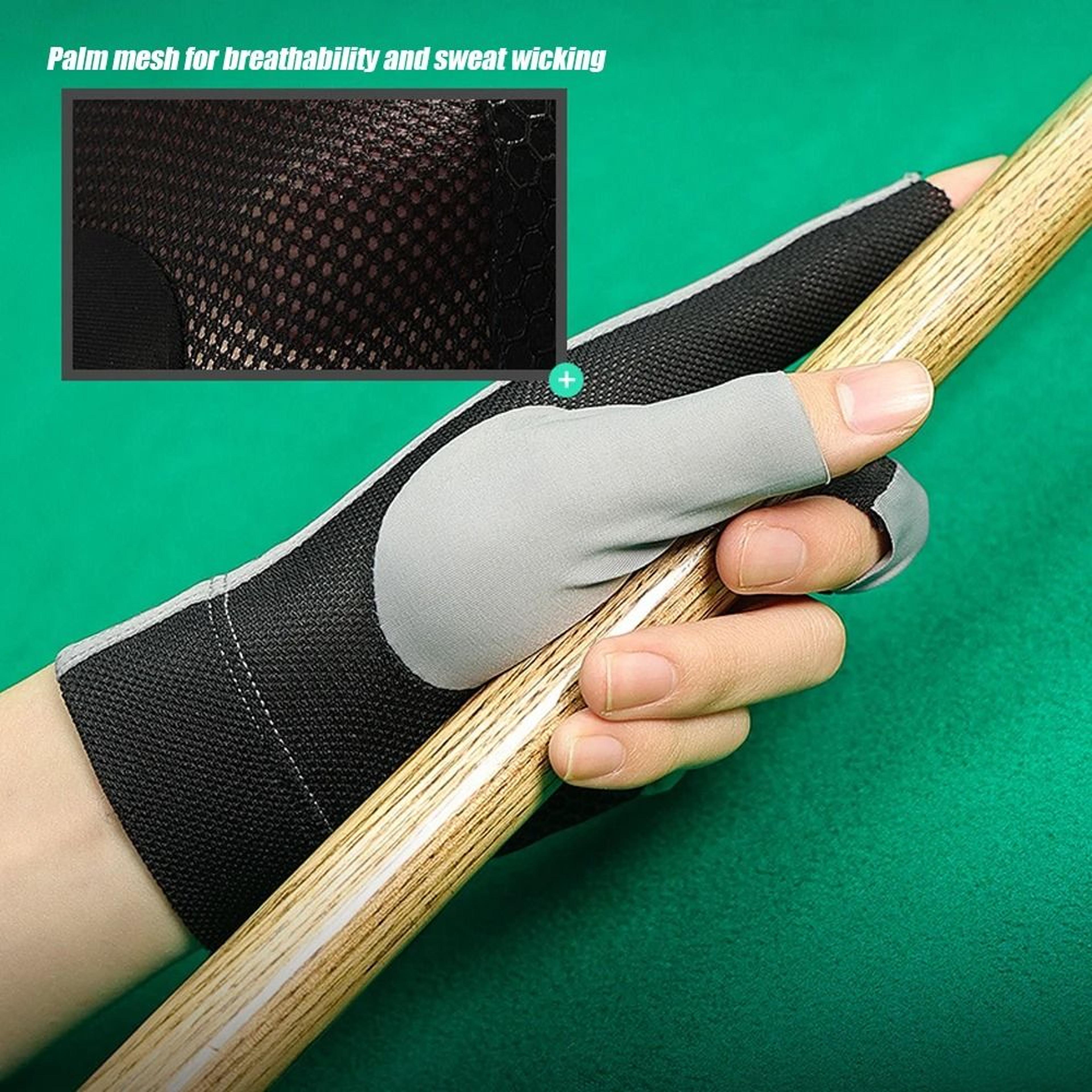 Open Three Finger Billiard Cue Glove For Left Hand 7