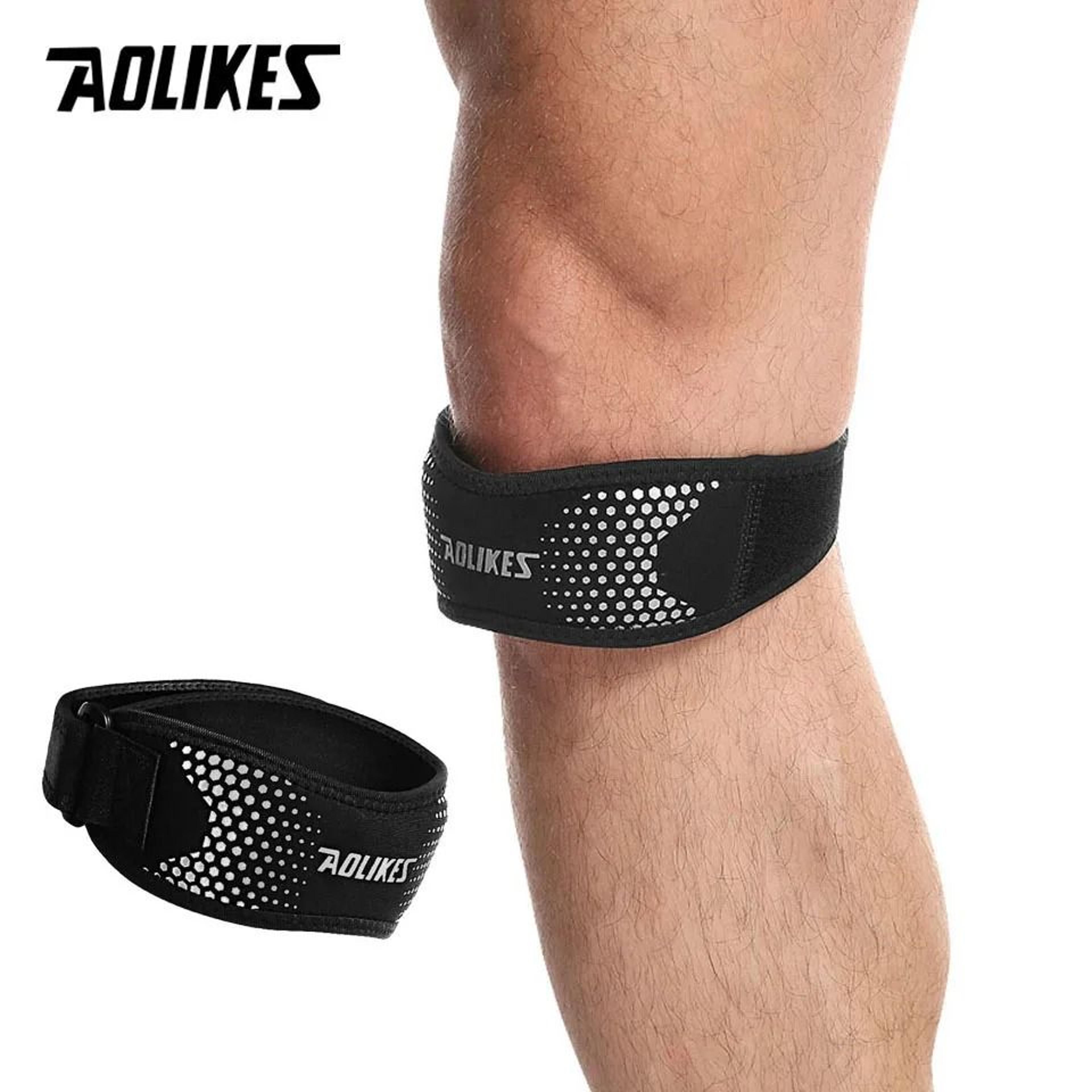 AOLIKES Adjustable Patella Knee Support Strap 6