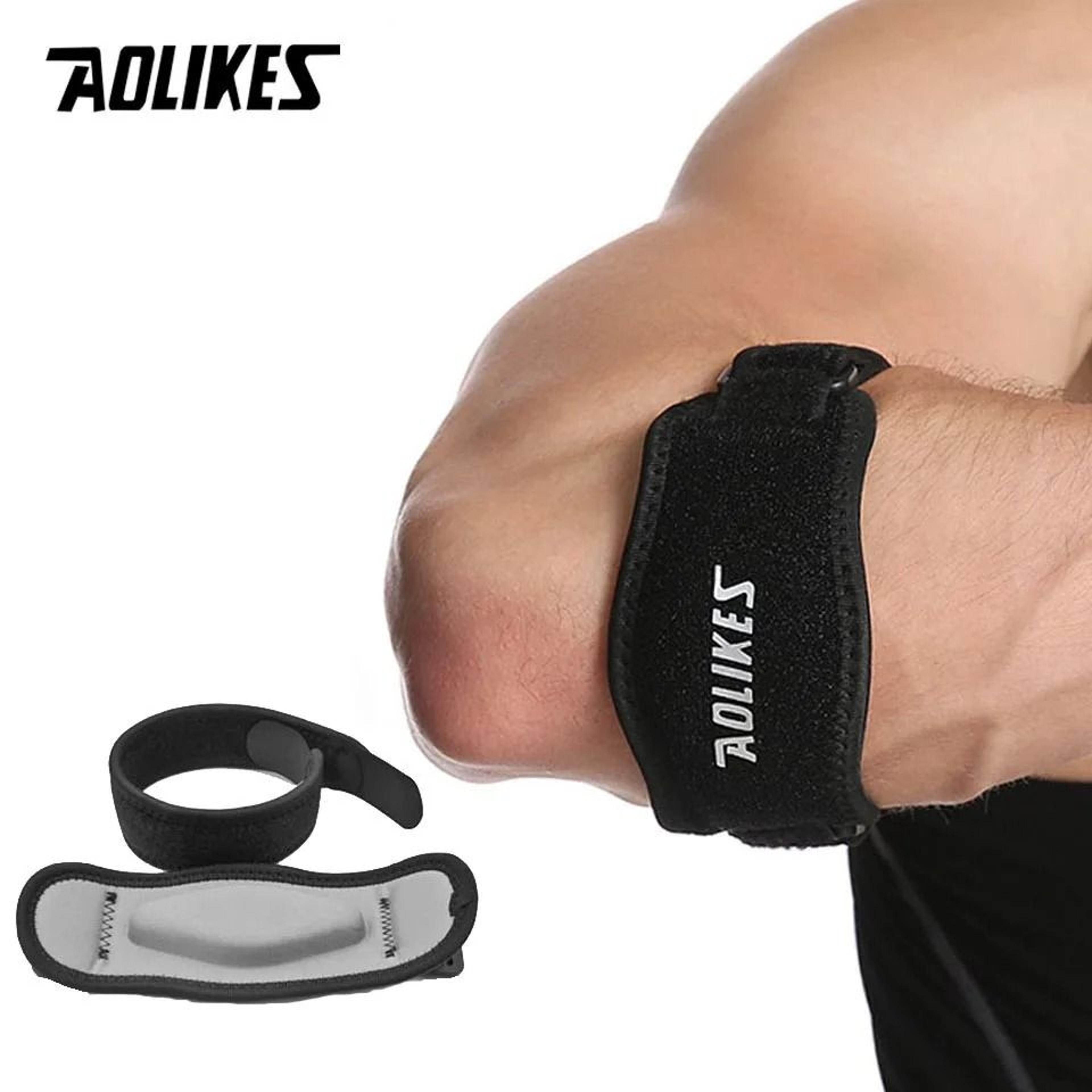 AOLIKES Adjustable Tennis Elbow Strap With Compression Pad For Golf Basketball And Sports 4