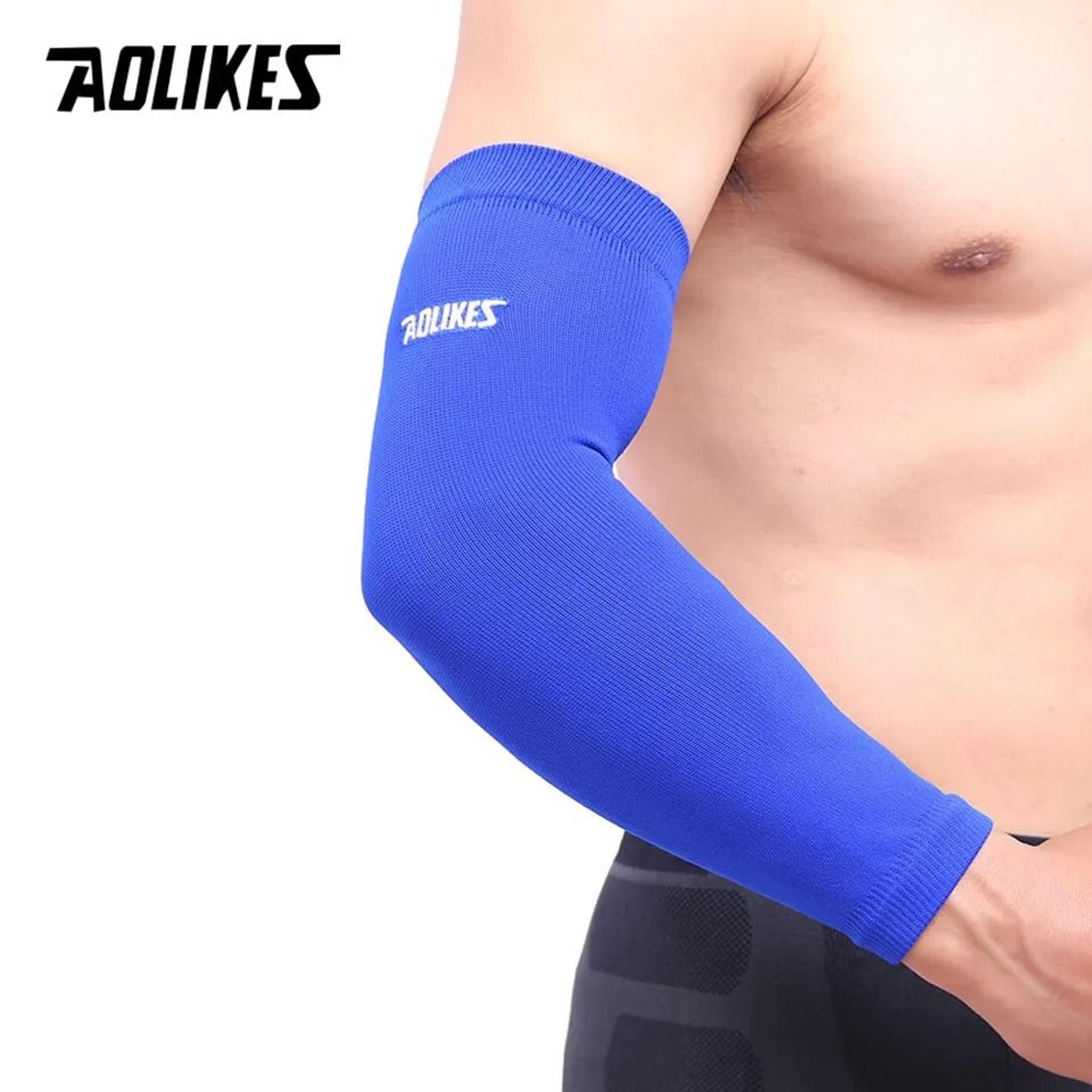 AOLIKES Elastic Compression Arm Sleeve For Basketball Tennis Volleyball And Outdoor Sports 6