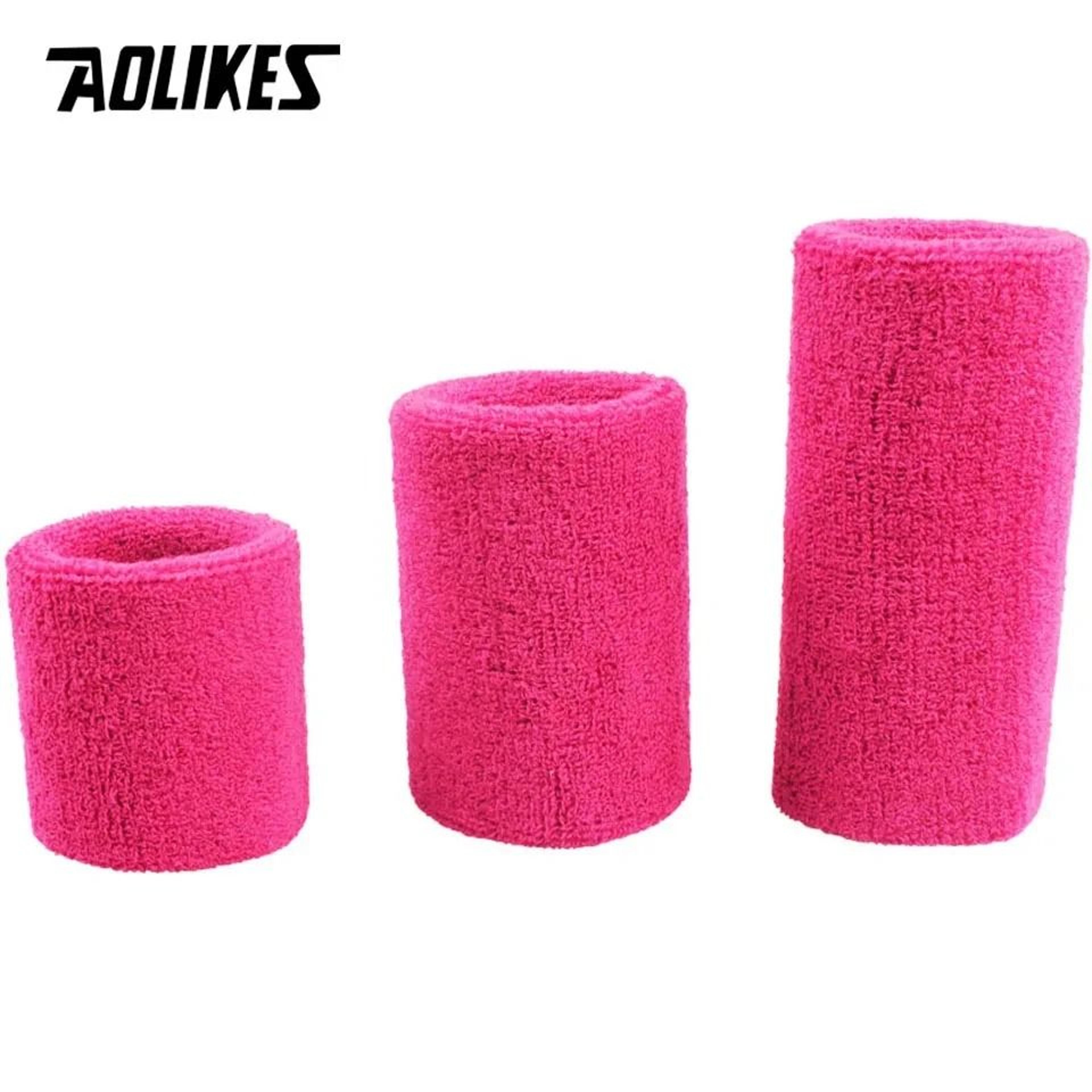 AOLIKES Absorbent Sports Wristband For Tennis Basketball Volleyball Gym And Fitness Training 10