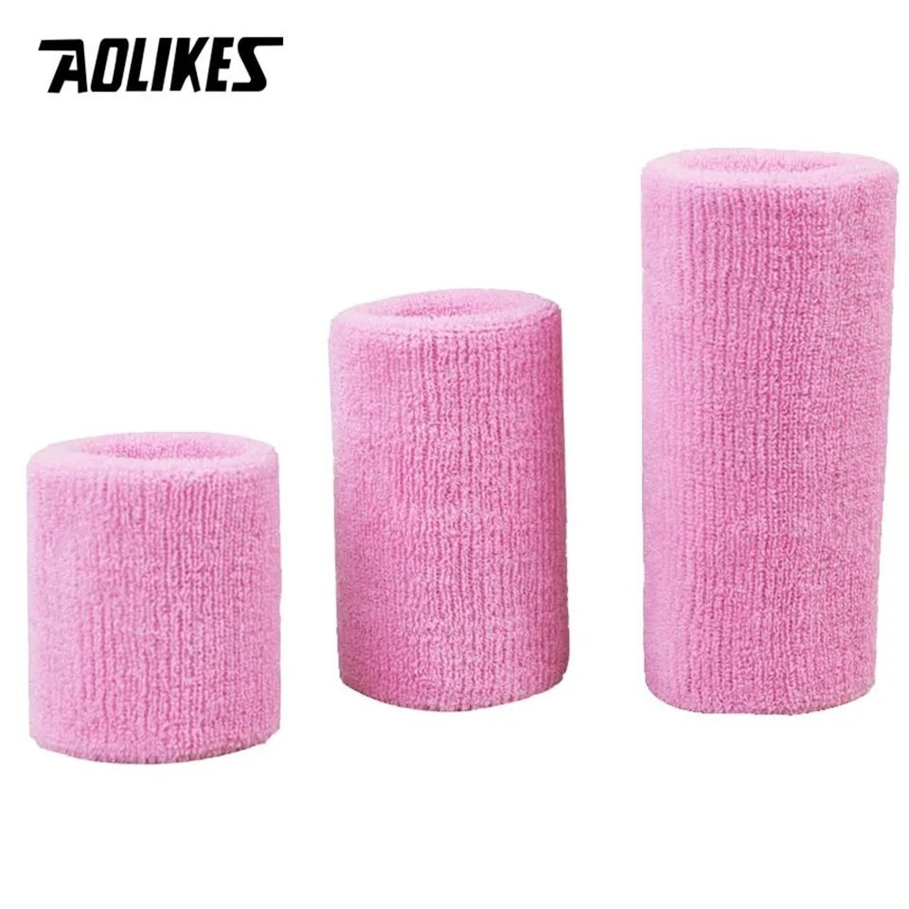 AOLIKES Absorbent Sports Wristband For Tennis Basketball Volleyball Gym And Fitness Training 2