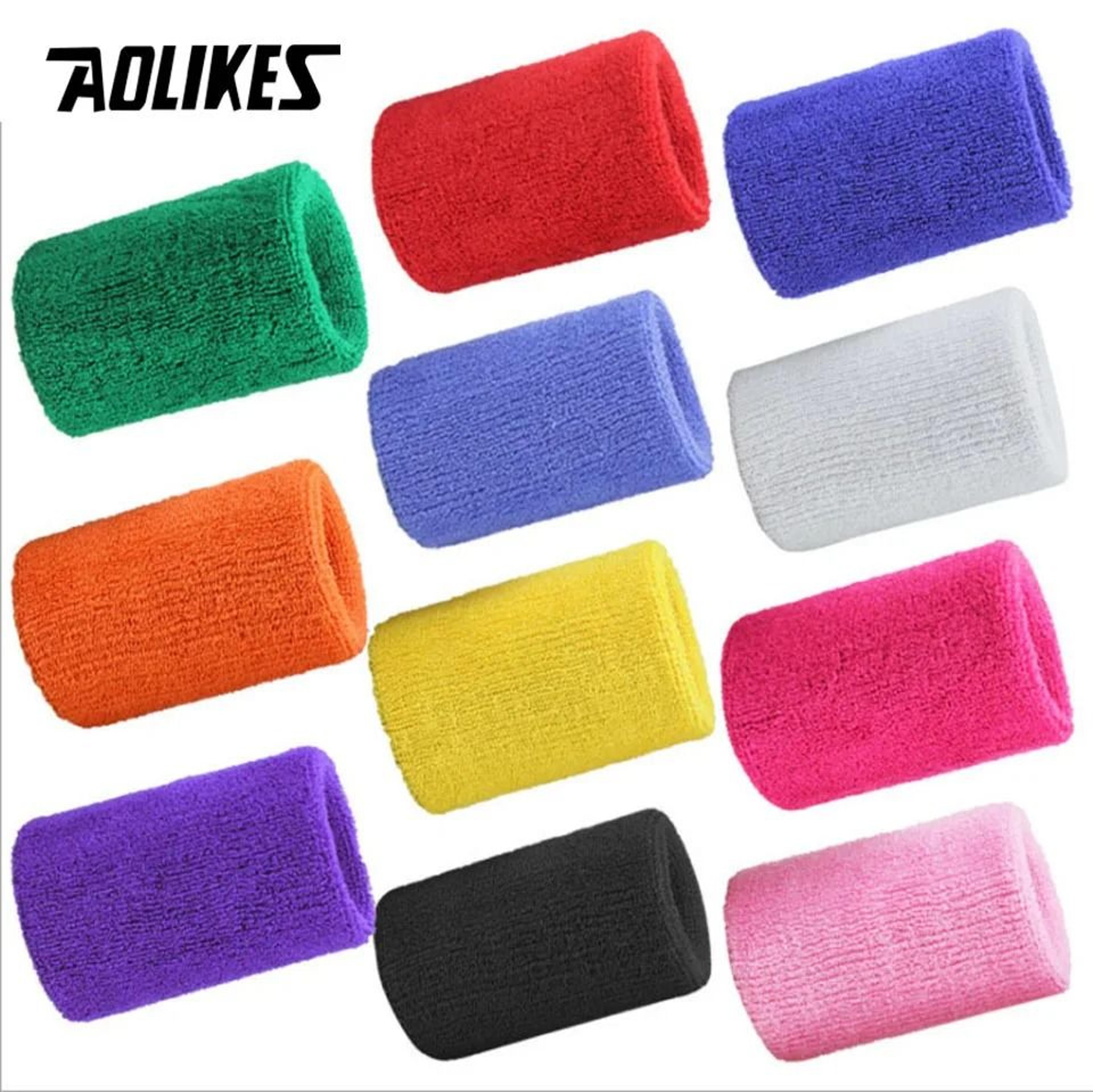 AOLIKES Absorbent Sports Wristband For Tennis Basketball Volleyball Gym And Fitness Training 16