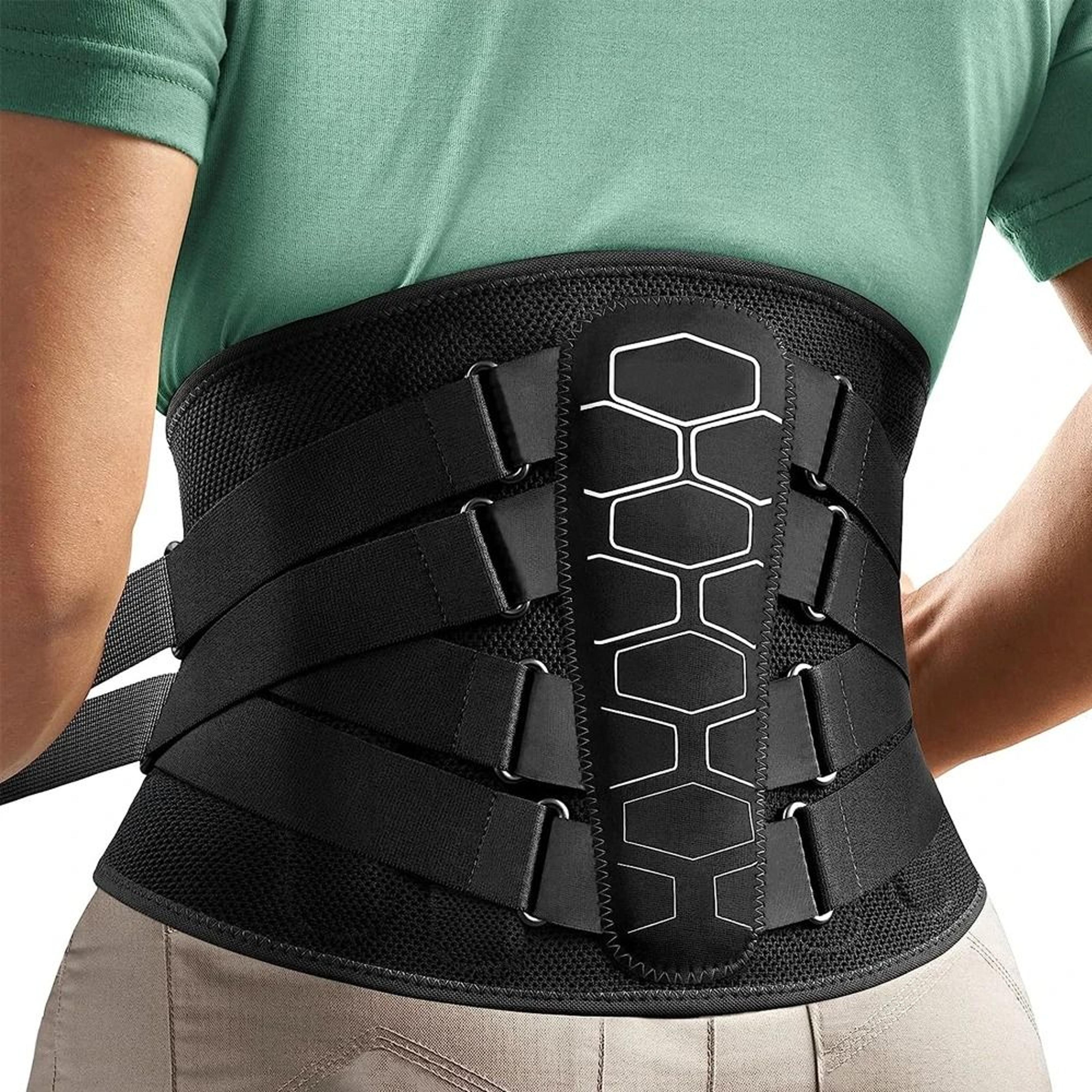 RGGMQQ Lumbar Support Belt With Ergonomic 3D Back Pad 1