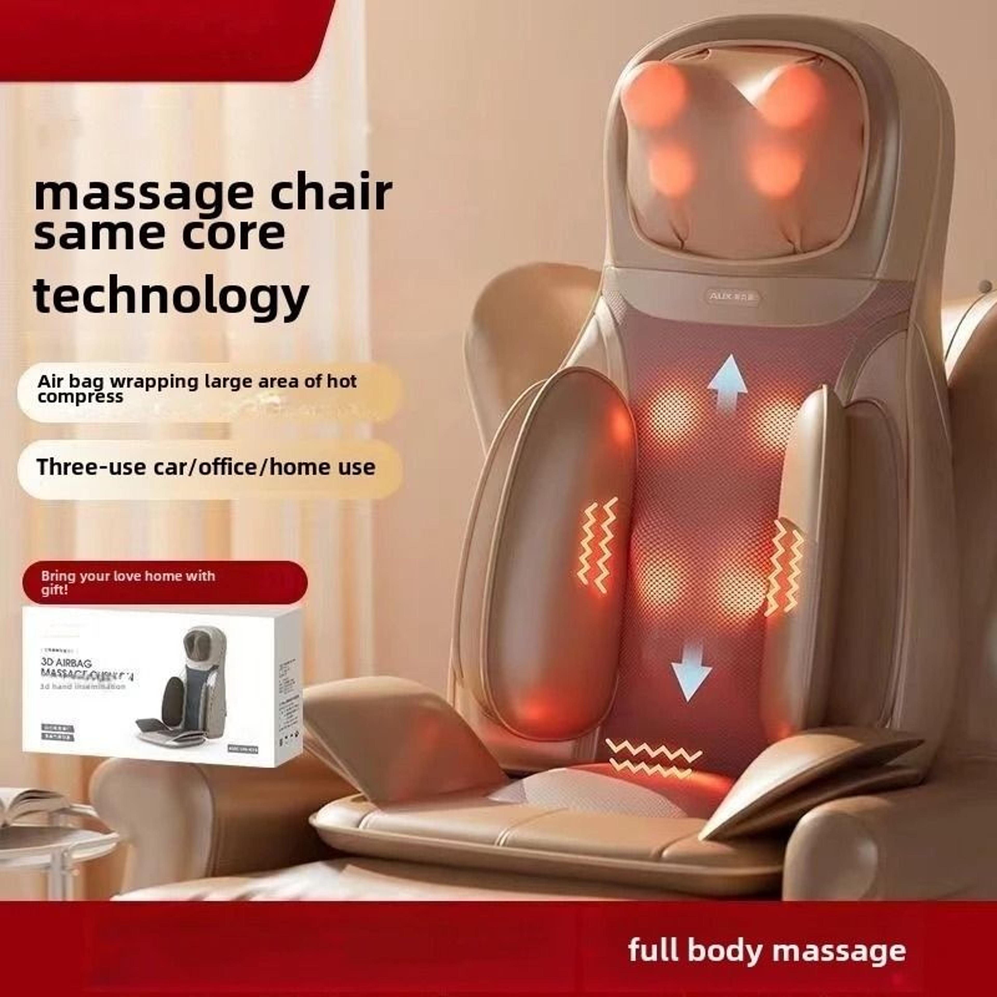3D Heated Neck And Back Massage Cushion 3