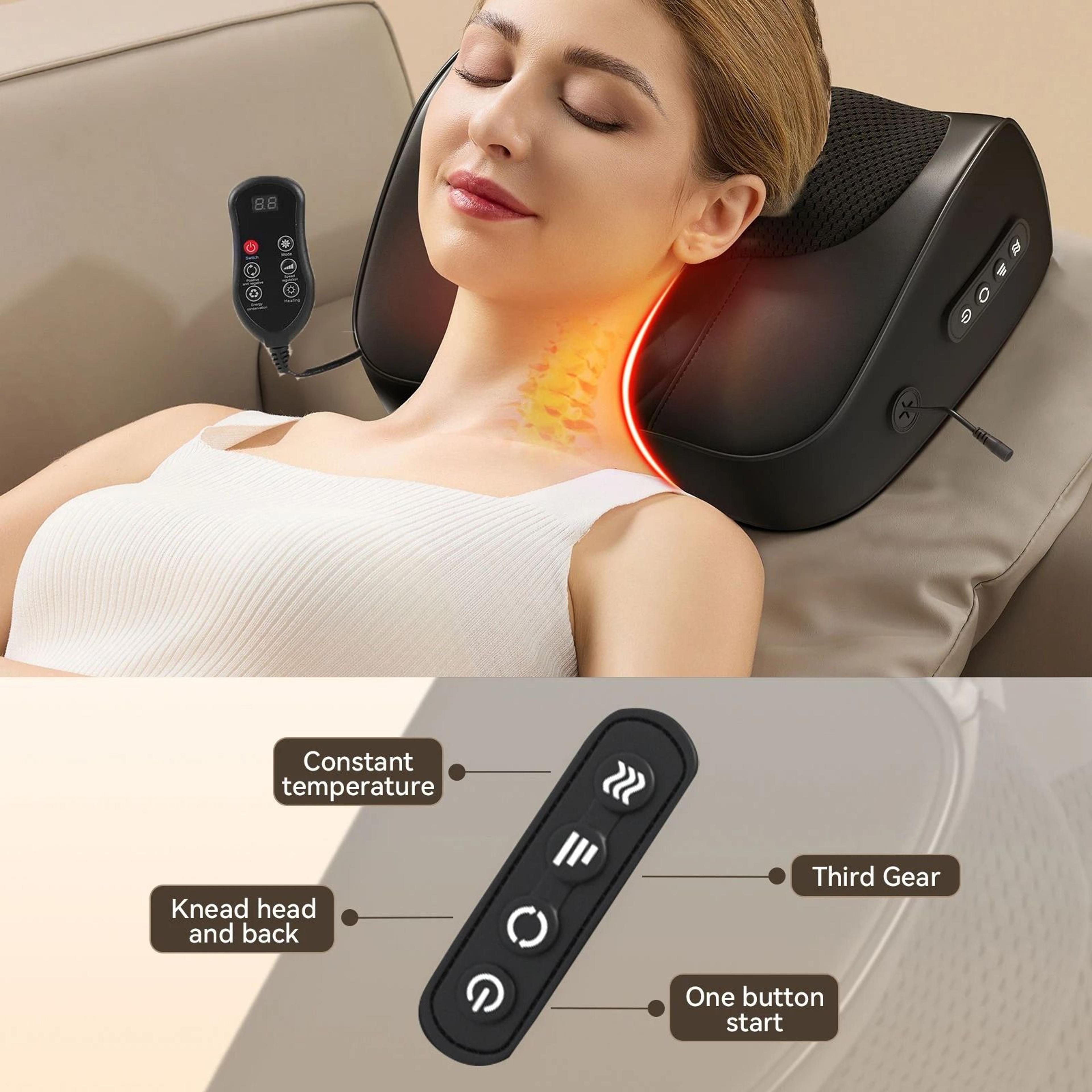 Deep Kneading Massage Pillow With Soothing Heat 11
