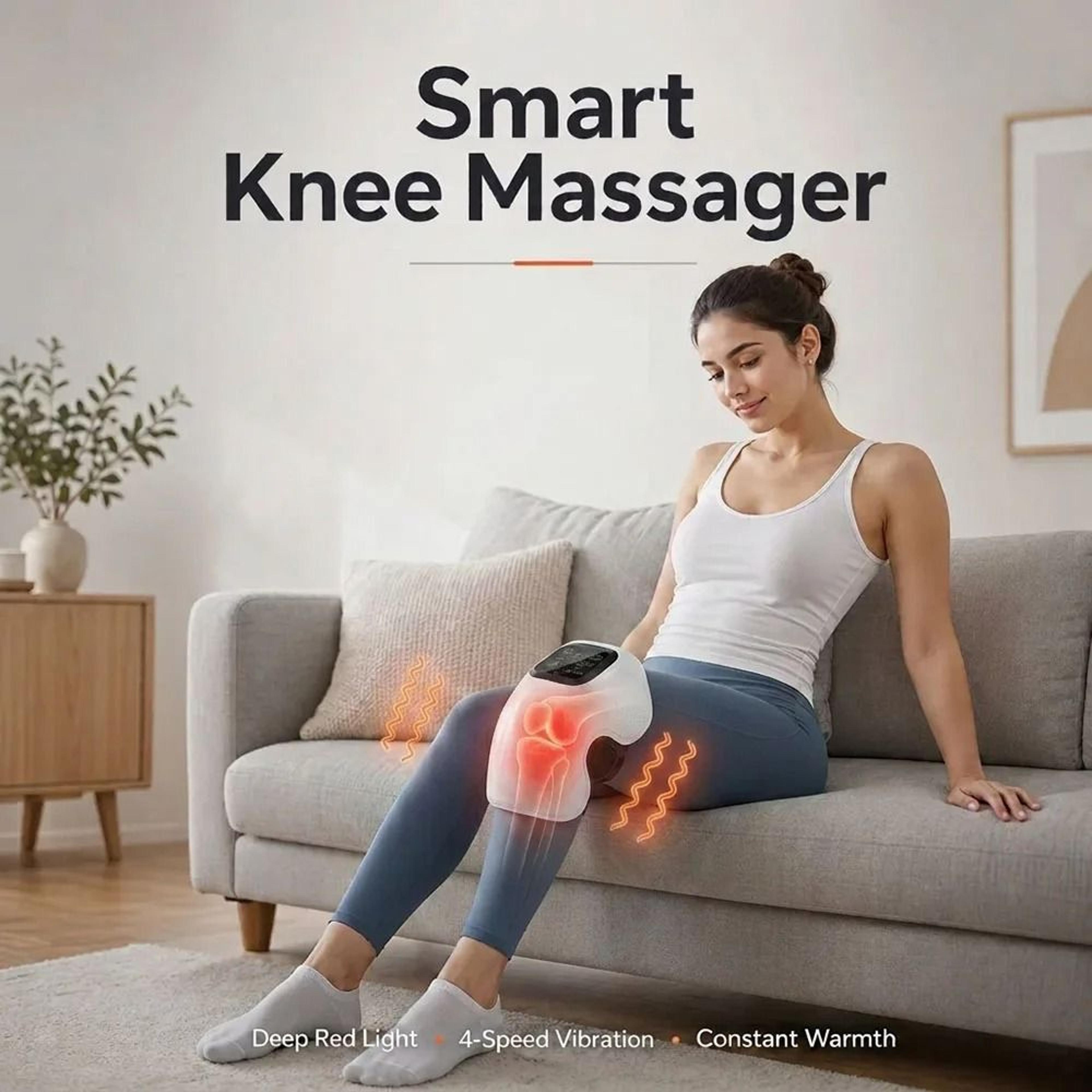 cordless infrared knee massage wrap with heat and vibration